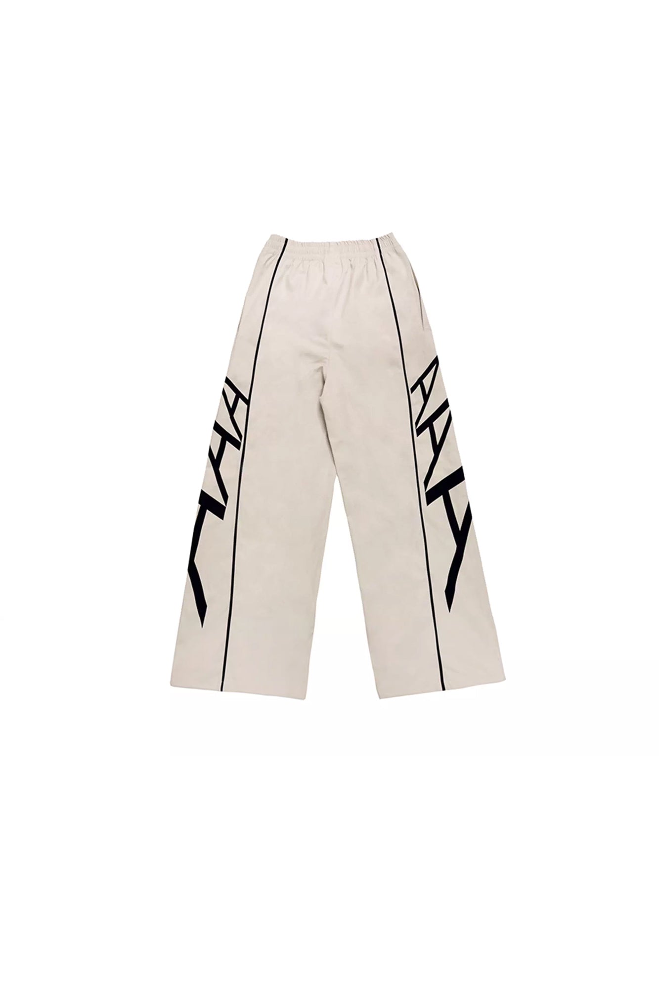 MIICHOUS Contrast Panel 3A Graphic Drawstring-Hem Track Pants