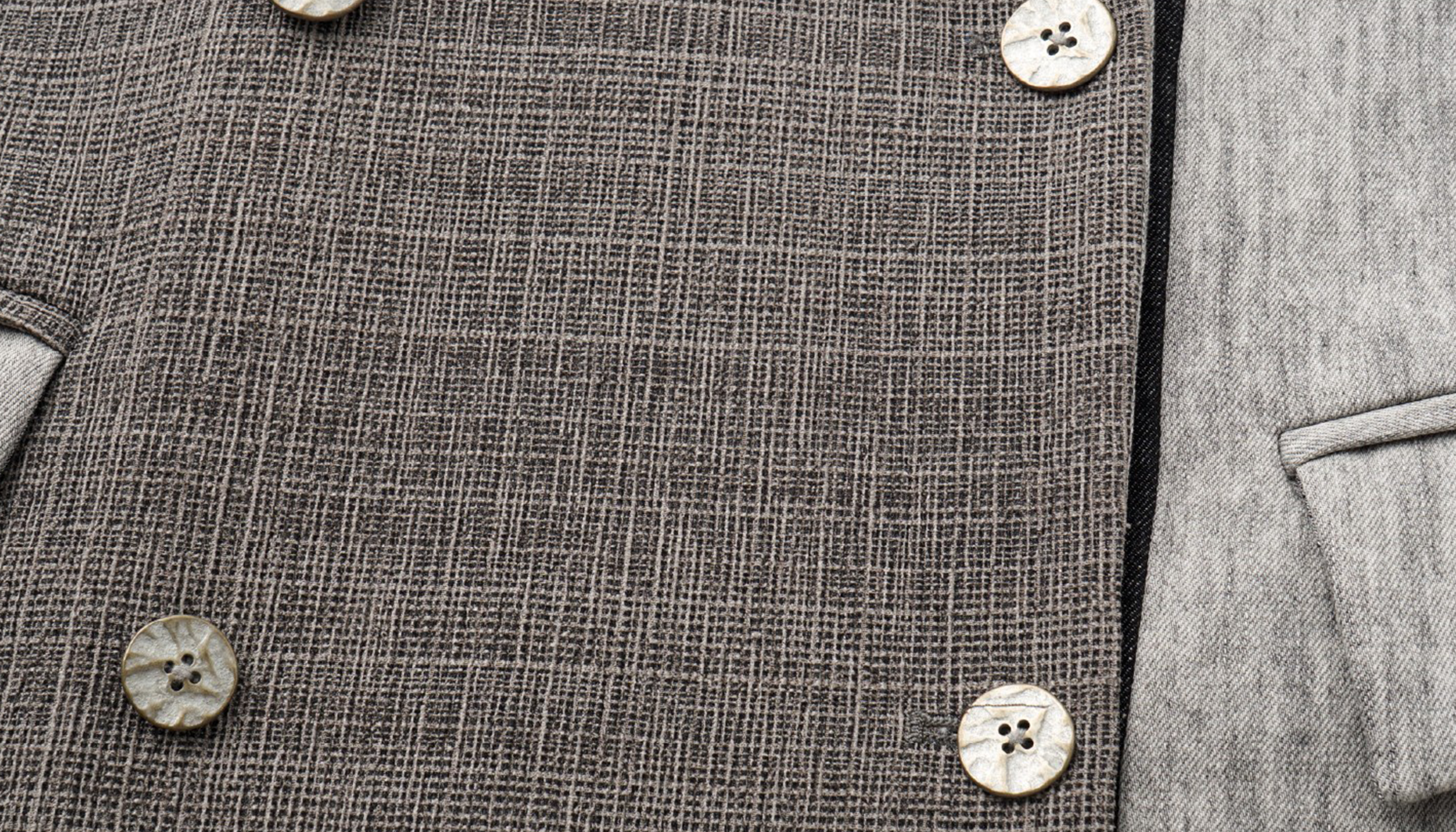 ALVNG AR ANTS Asymmetric Patch Double-Lapel Blazer