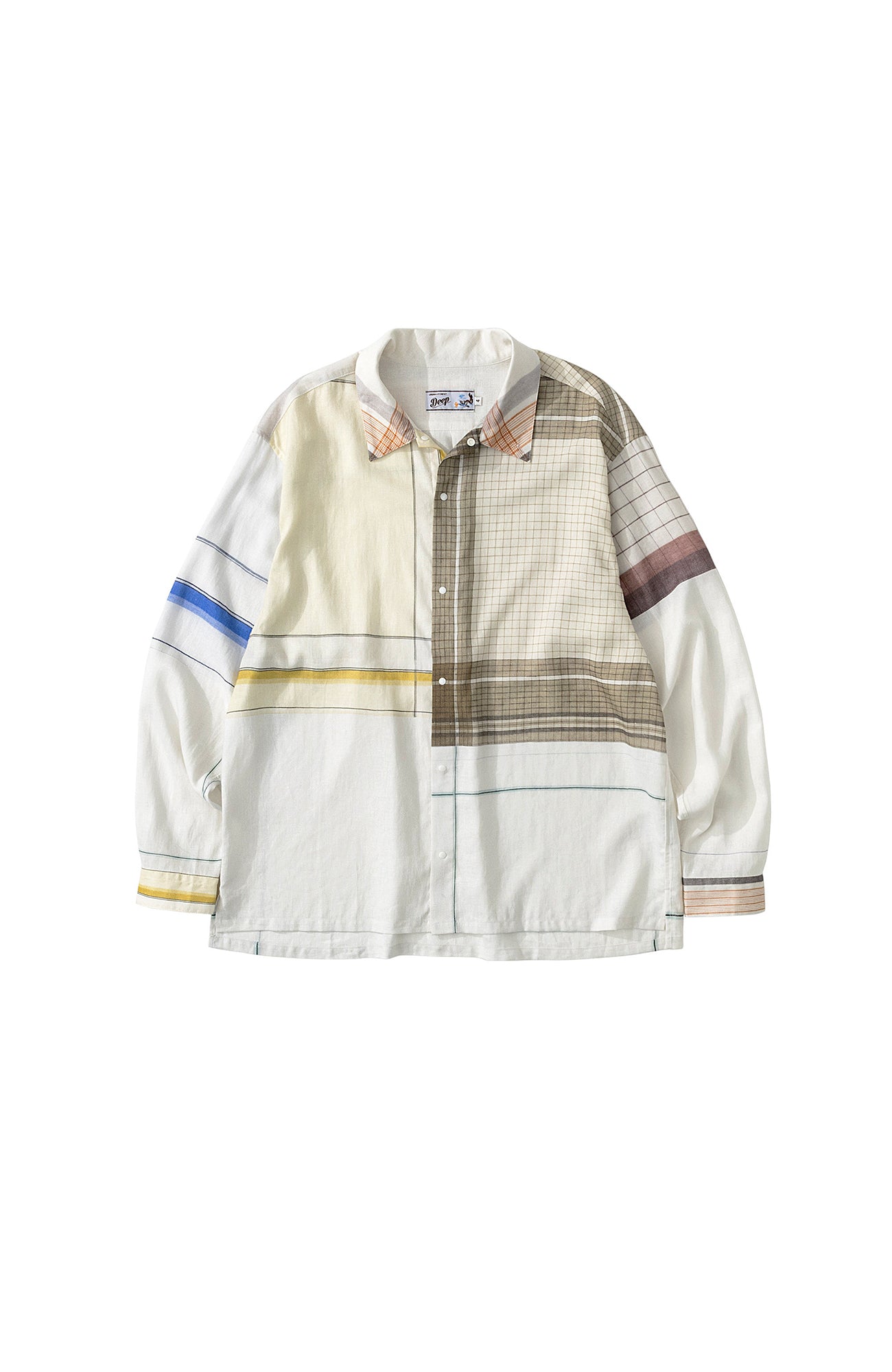 URBAN+FOREST Patchwork Plaid Shirt, premium urban and streetwear designers apparel on PROJECTISR.com, URBAN+FOREST
