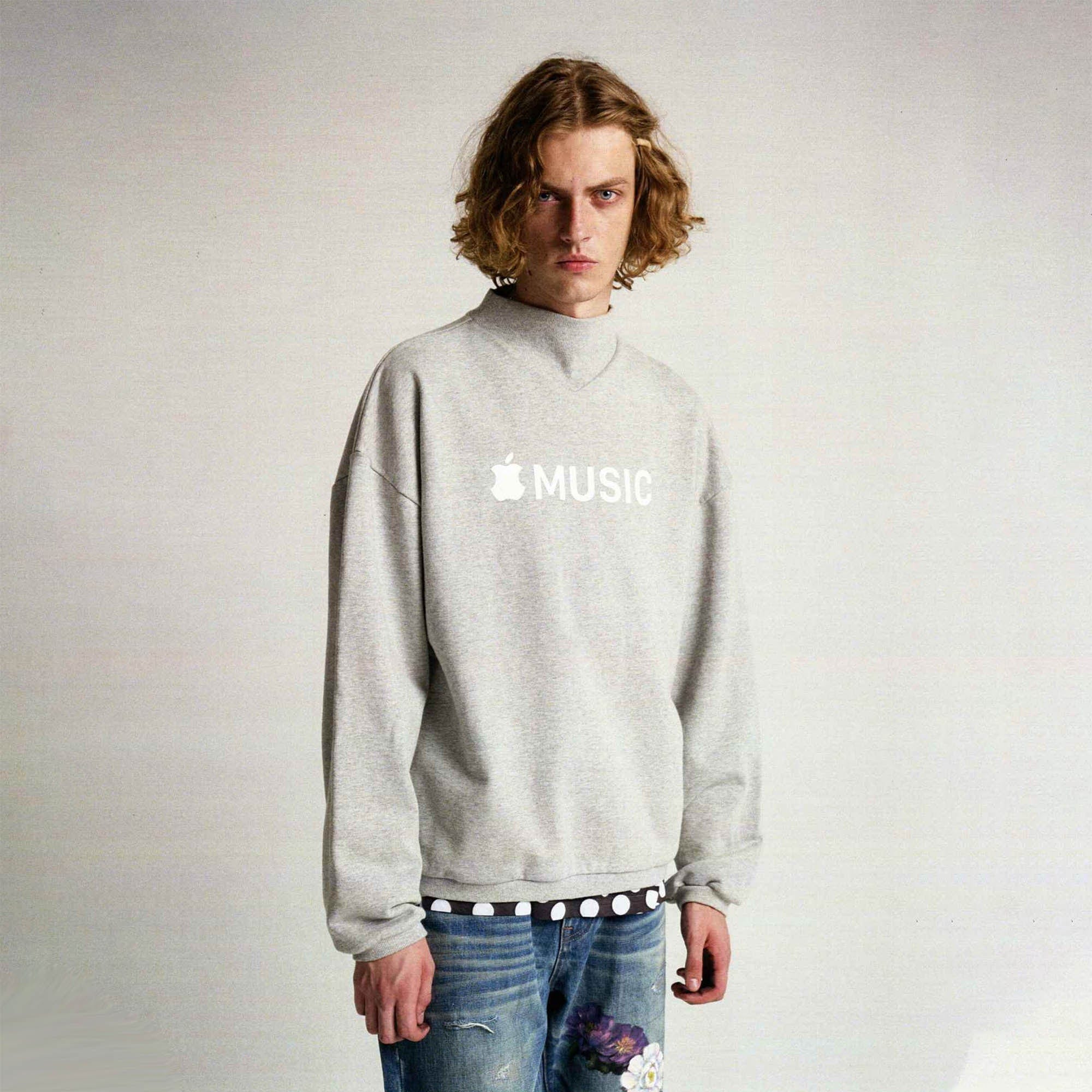 URBAN+FOREST Music Store Mock Neck Sweatshirt, premium urban and streetwear designers apparel on PROJECTISR.com, URBAN+FOREST