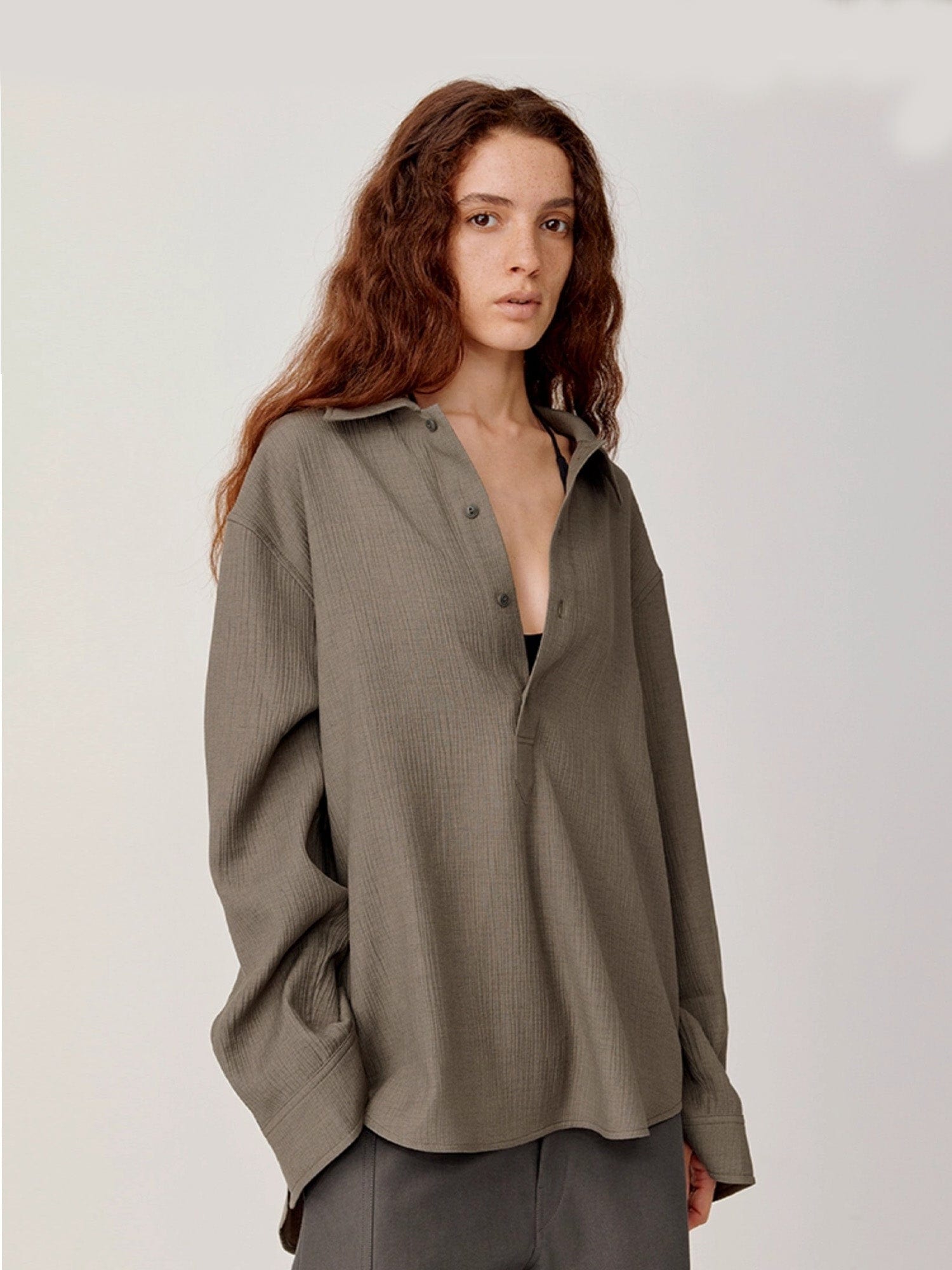 OPICLOTH Essential Crinkled Pullover, premium urban and streetwear designers apparel on PROJECTISR.com, OPICLOTH