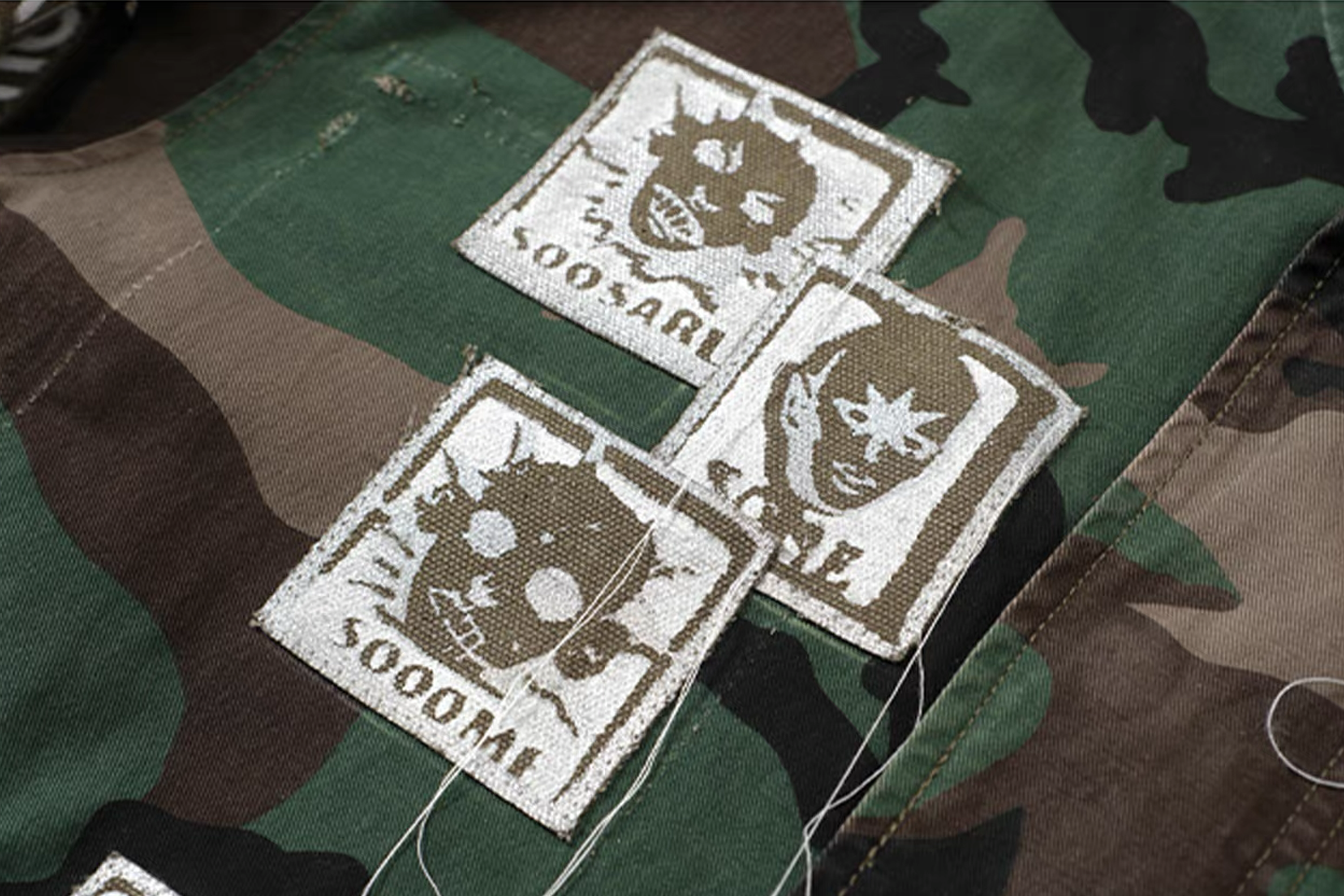 NOTHINGNESS WORLD Slogan Patchwork Multi-Pocket Utility Jacket, premium urban and streetwear designers apparel on PROJECTISR.com, NOTHINGNESS WORLD