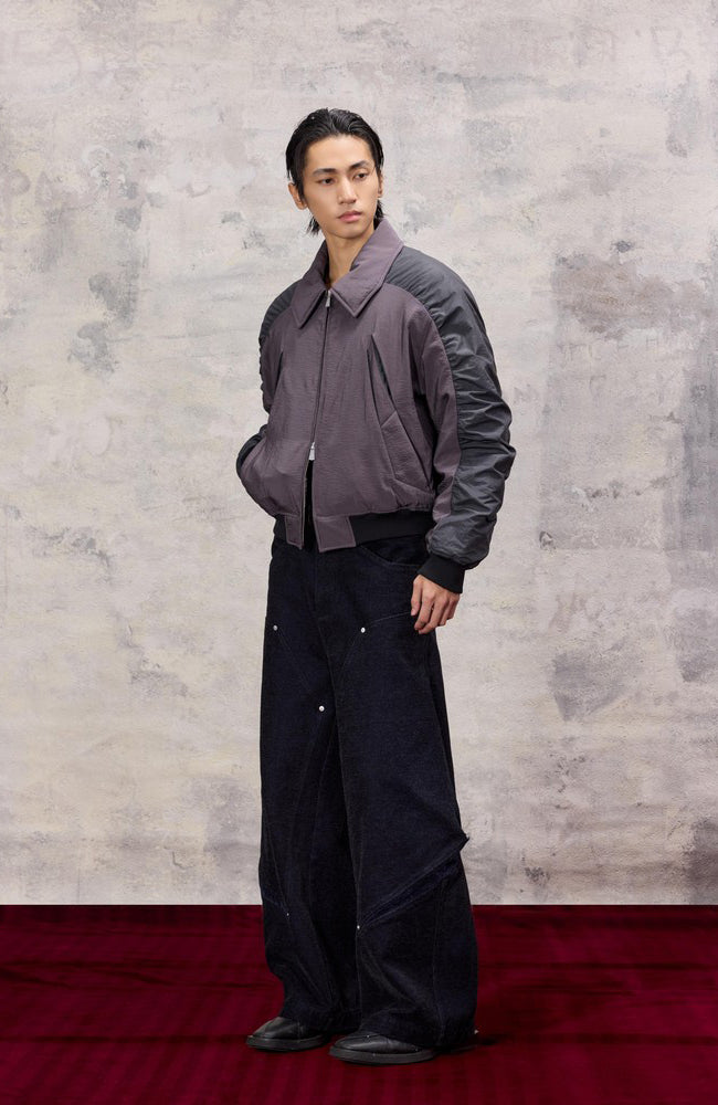 ALVNG AR ANTS Tucked Pleats Saber Sleeve Jacket