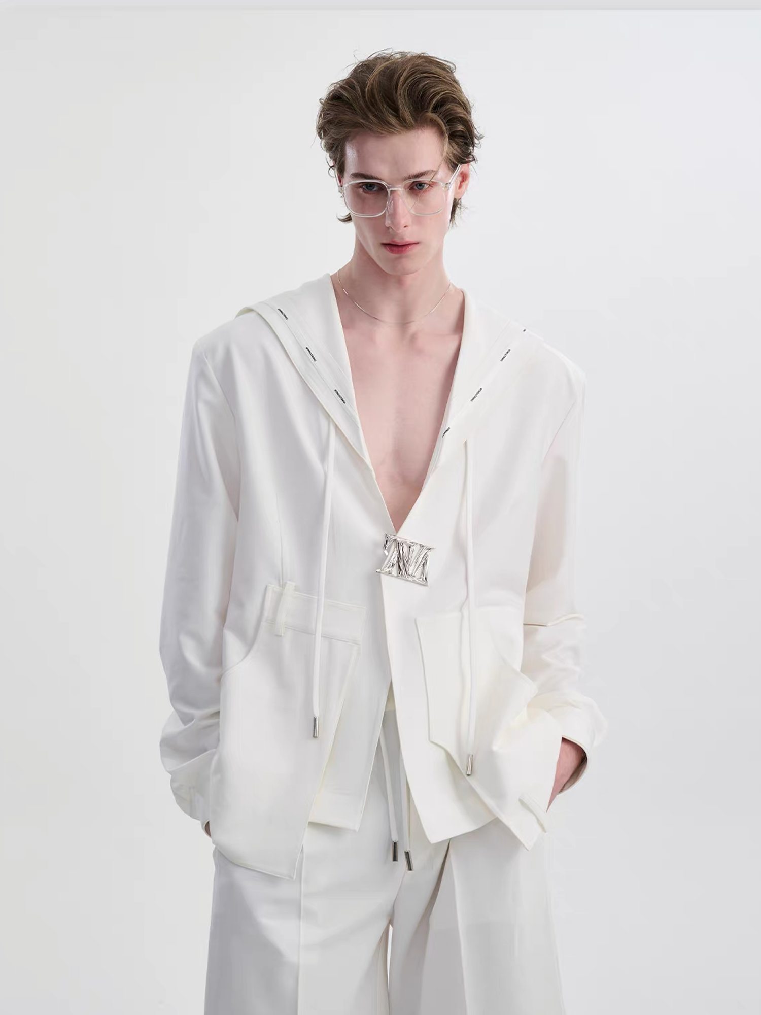 TIWILLTANG Minimal Sailor Collar Shirt