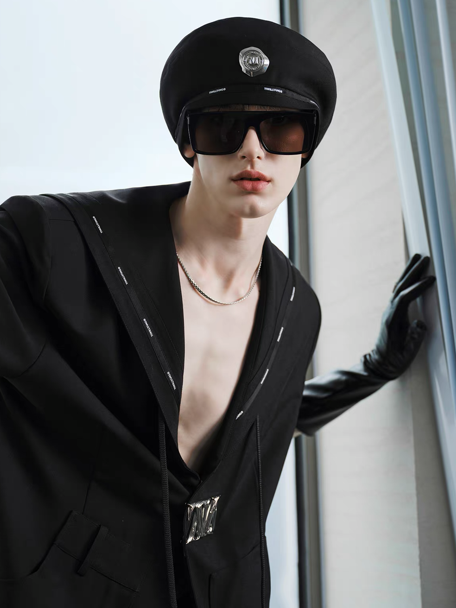 TIWILLTANG Minimal Sailor Collar Shirt