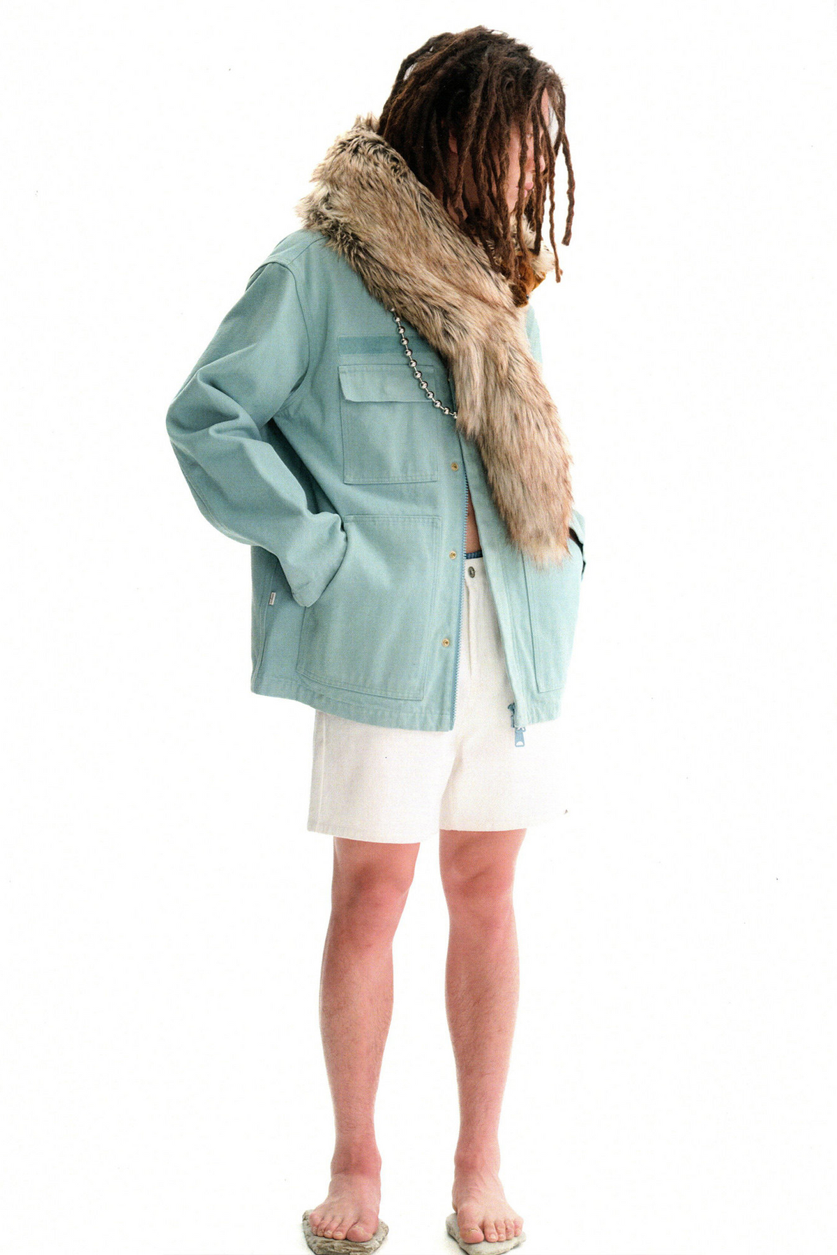 URBAN+FOREST Animal Doll Faux Fur Stole, premium urban and streetwear designers apparel on PROJECTISR.com, URBAN+FOREST