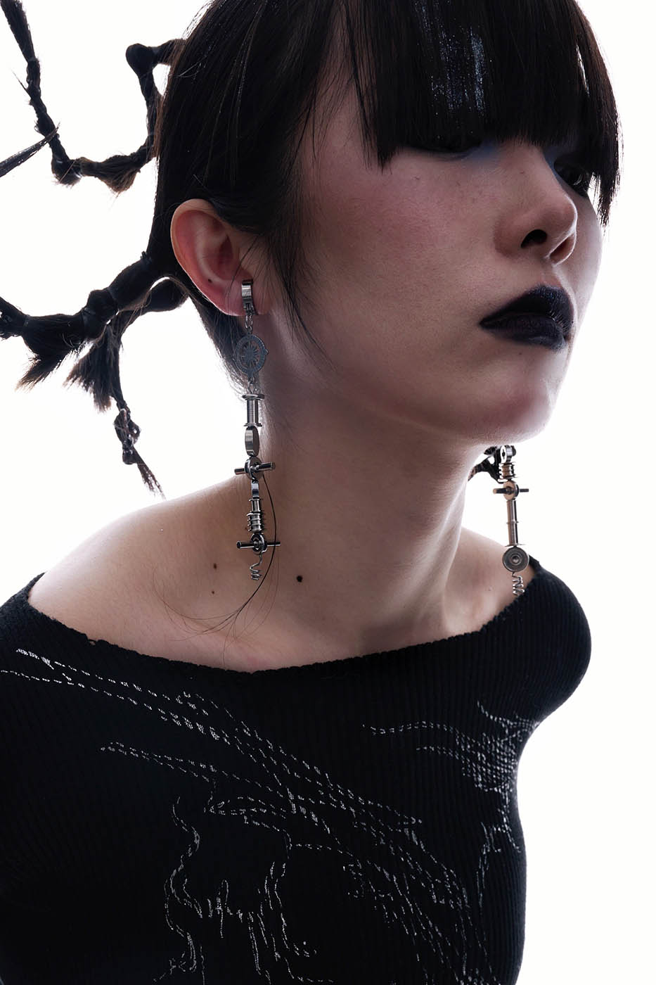 ILLUSORY The Mech Earings / Ear Clips, premium urban and streetwear designers apparel on PROJECTISR.com, ILLUSORY