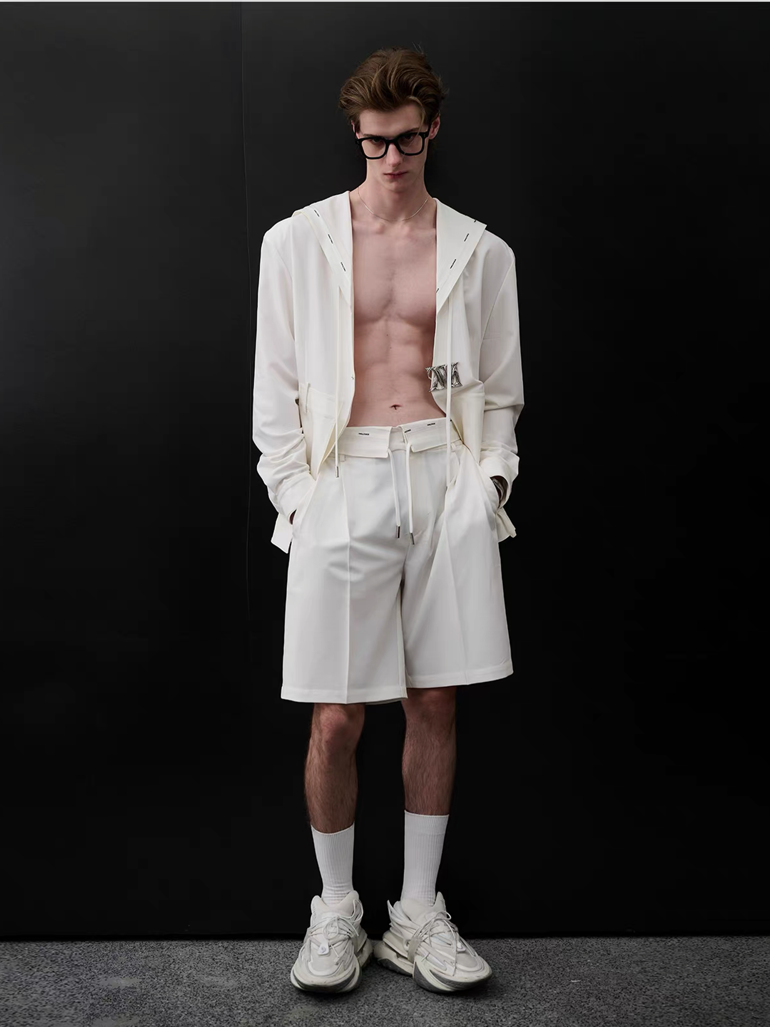 TIWILLTANG Minimal Sailor Collar Shirt