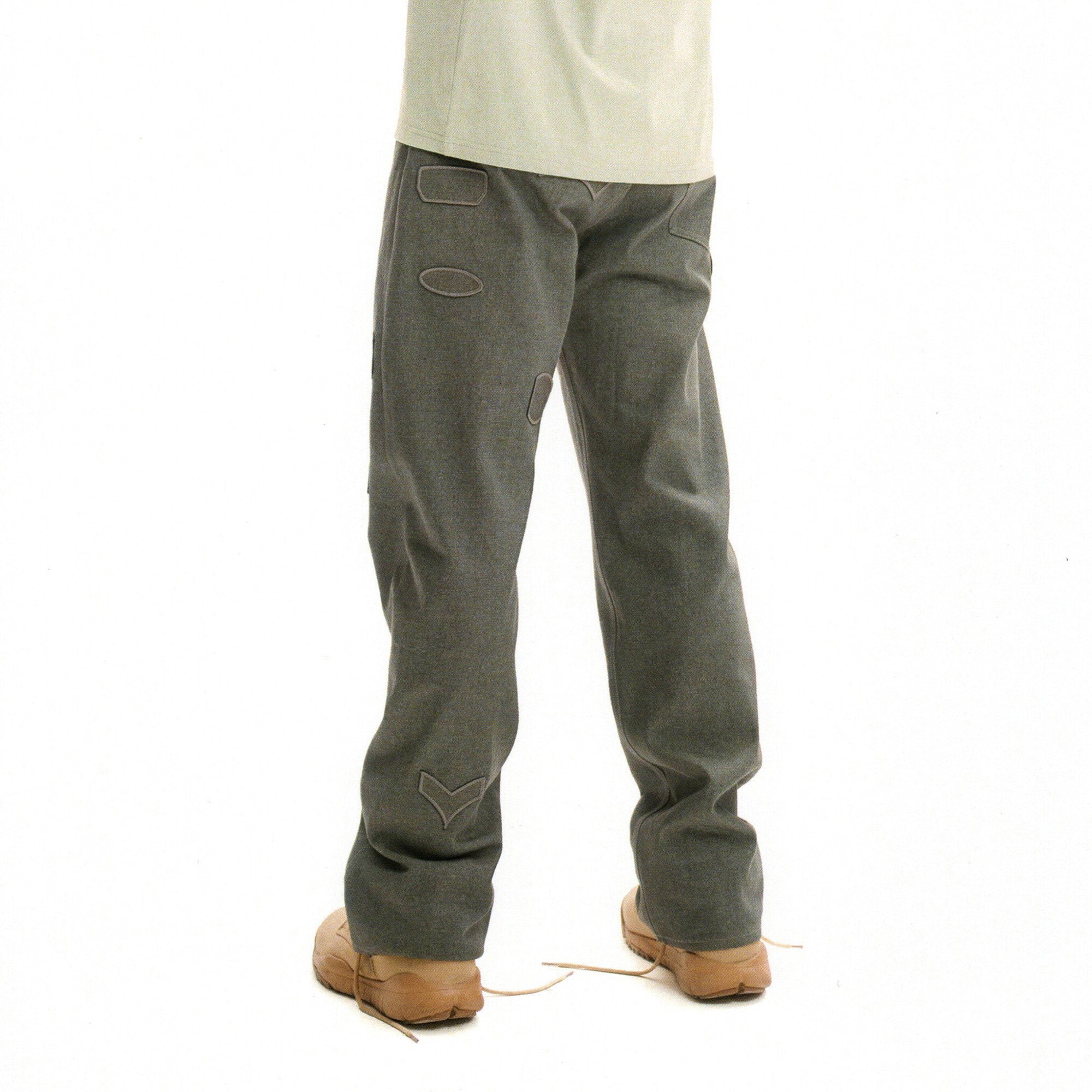 URBAN+FOREST Minimal Patch Straight-Leg Denim, premium urban and streetwear designers apparel on PROJECTISR.com, URBAN+FOREST