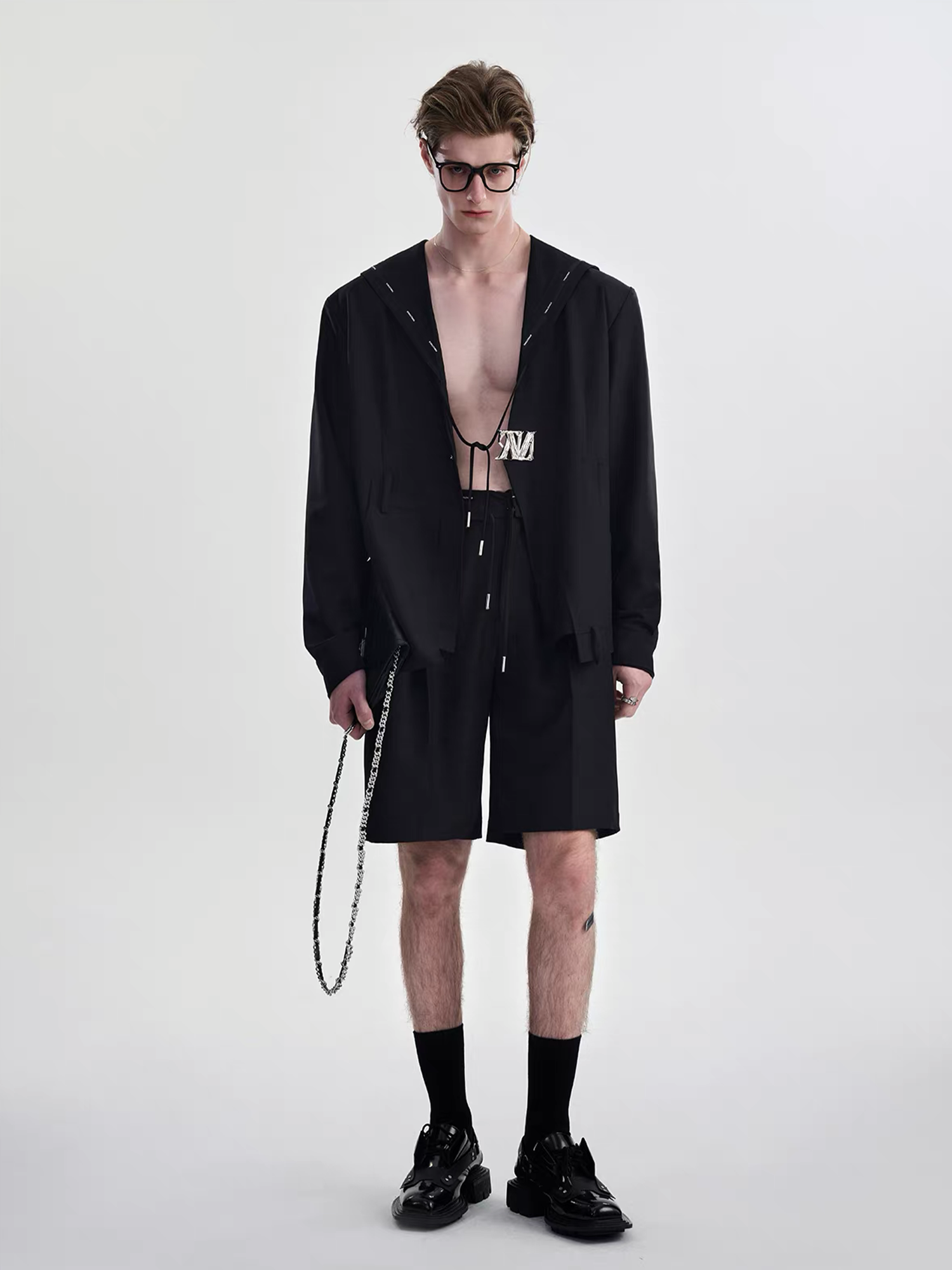 TIWILLTANG Minimal Sailor Collar Shirt