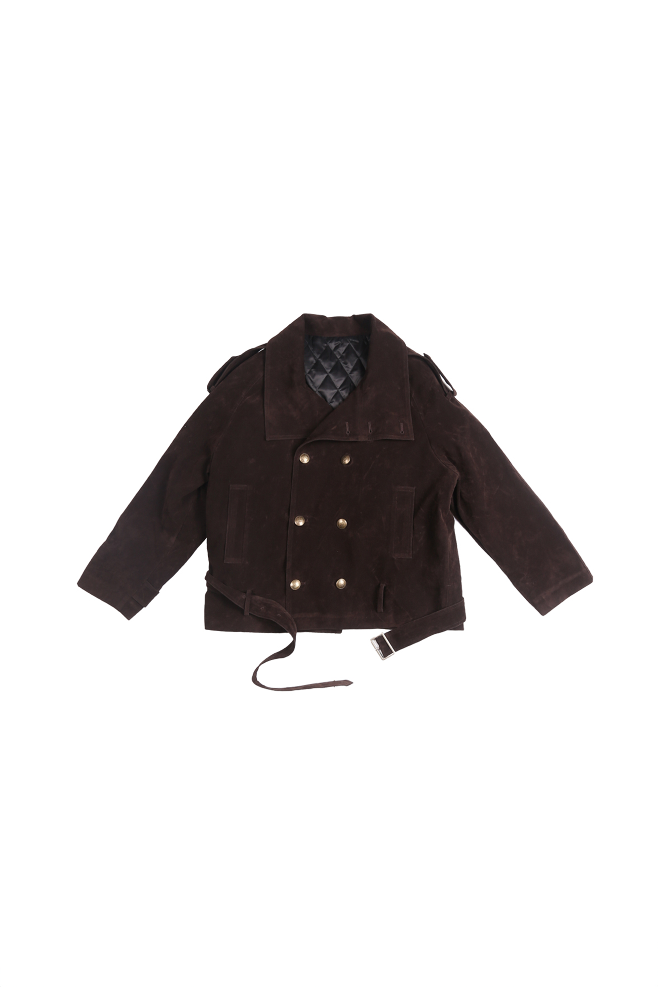 TRECLUB Velvet Double-Breasted Short Trench Jacket, premium urban and streetwear designers apparel on PROJECTISR.com, TRECLUB