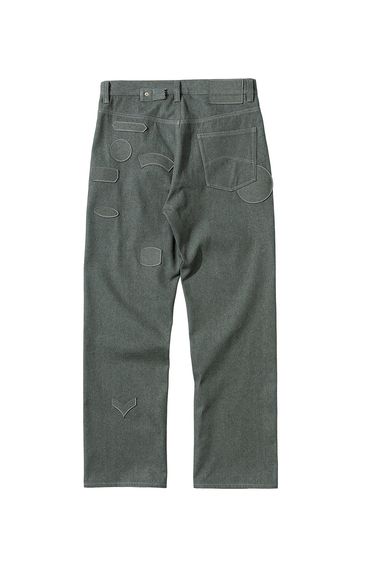 URBAN+FOREST Minimal Patch Straight-Leg Denim, premium urban and streetwear designers apparel on PROJECTISR.com, URBAN+FOREST