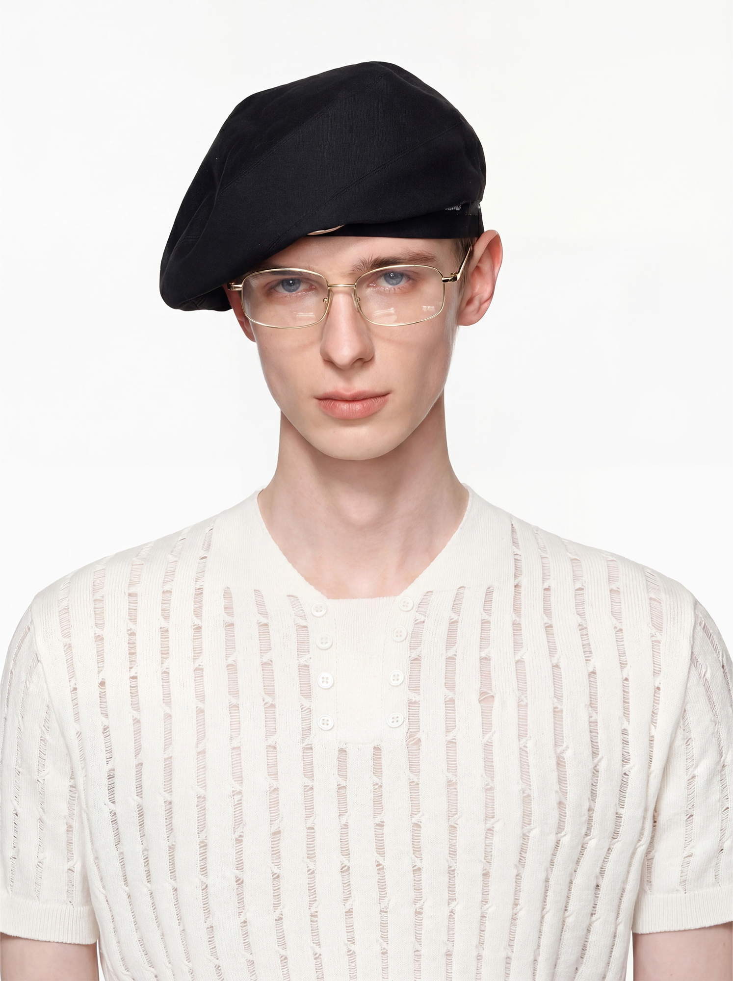 TIWILLTANG Essential Openwork Knitted T Shirt