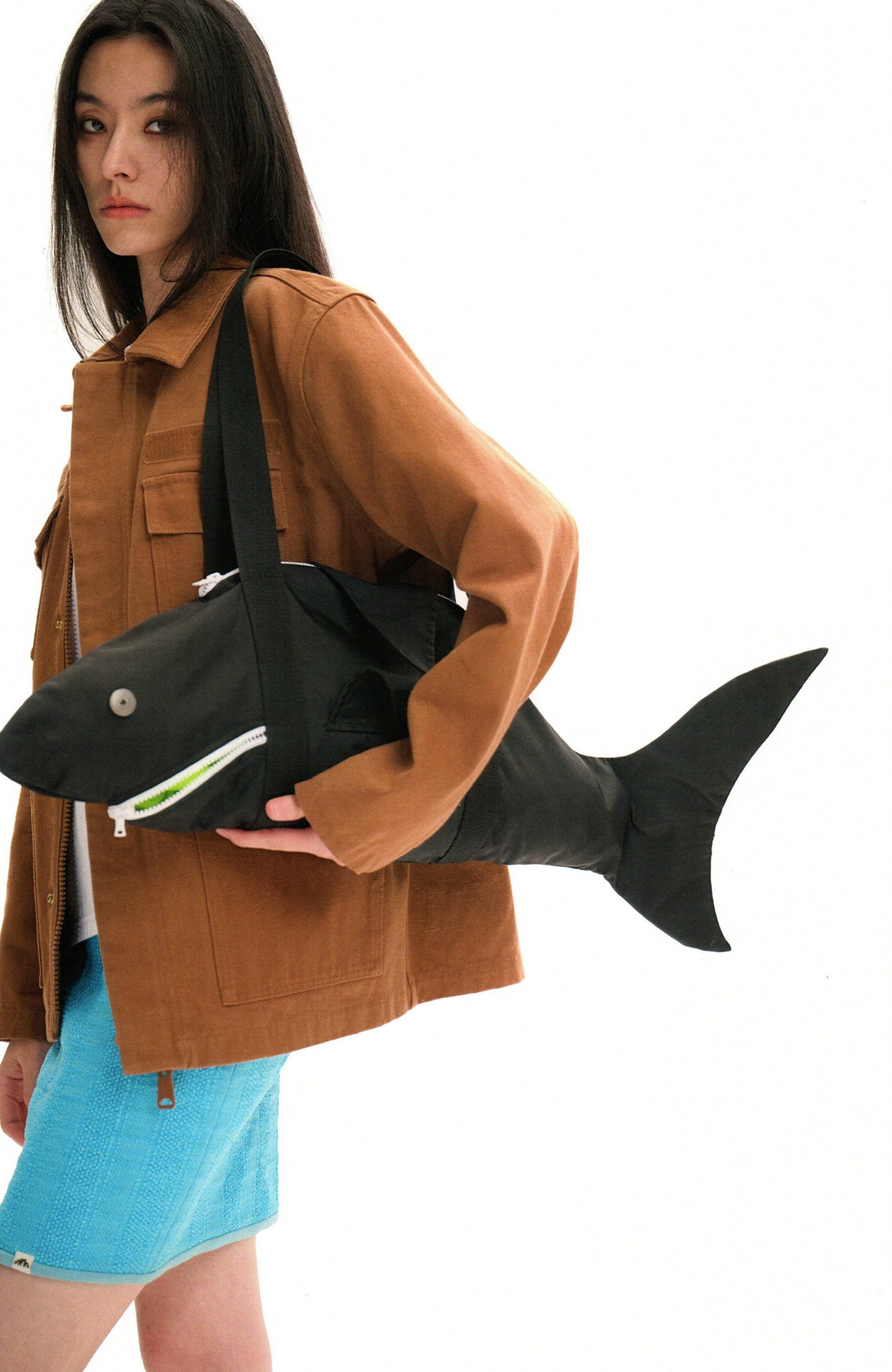 URBAN+FOREST Shark-Shaped Shoulder Bag, premium urban and streetwear designers apparel on PROJECTISR.com, URBAN+FOREST
