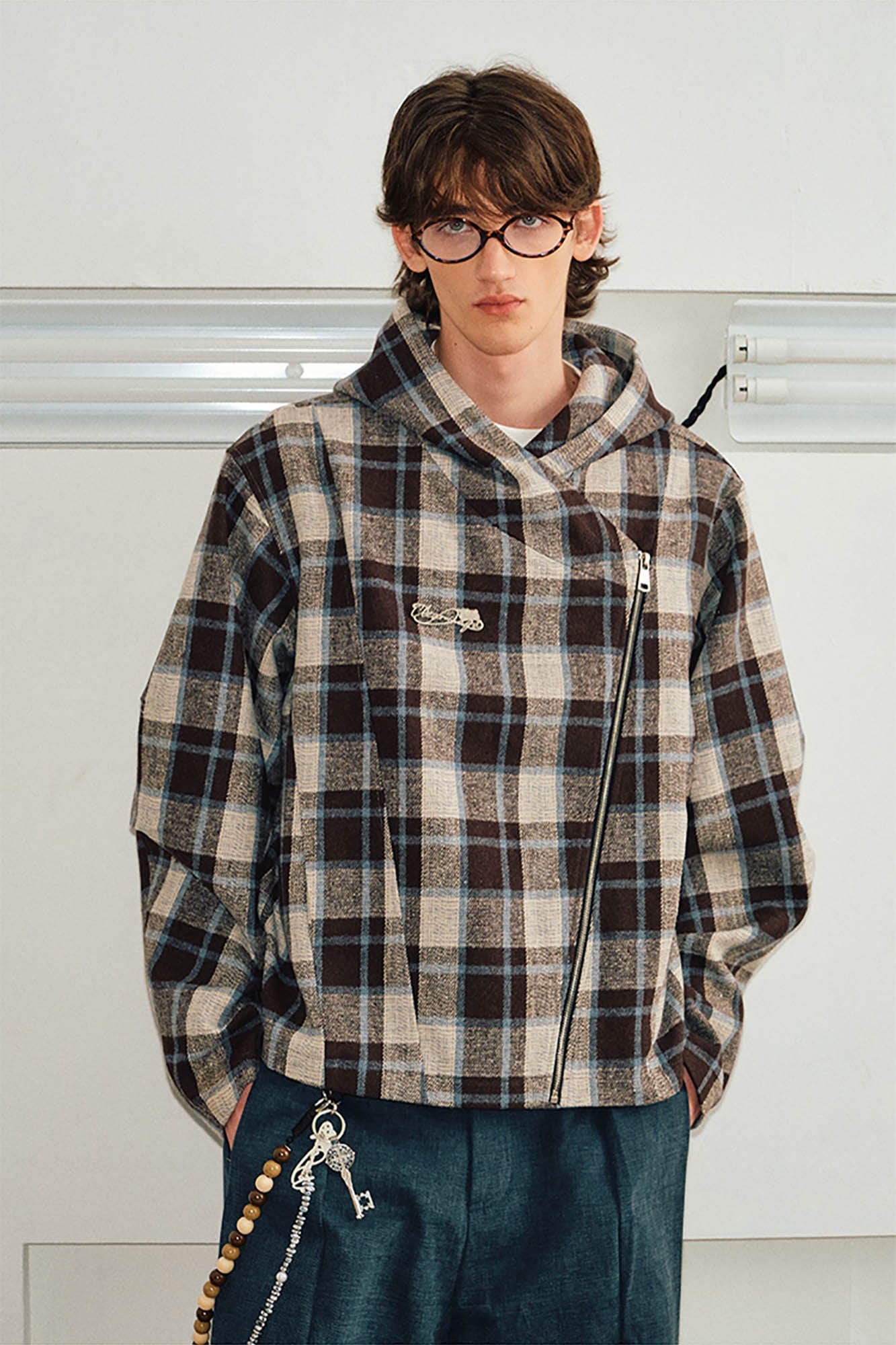 KREATE Asymmetrical Zipper Hooded Jacket, premium urban and streetwear designers apparel on PROJECTISR.com, KREATE