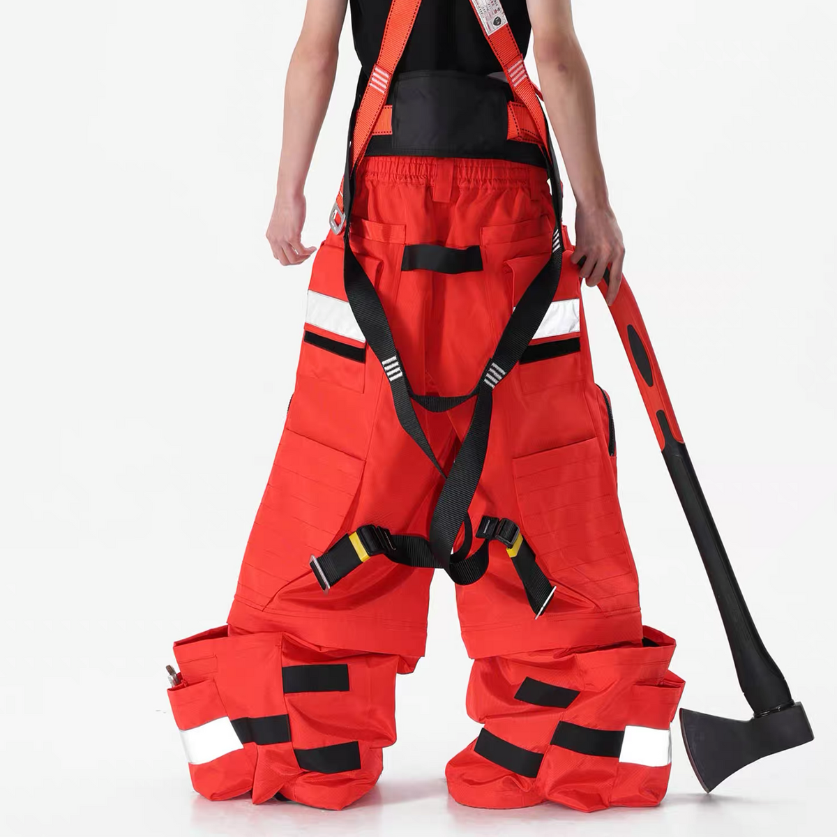 VANGUARDIA Reflective Multi-Pocket Nylon Cargo Pants
