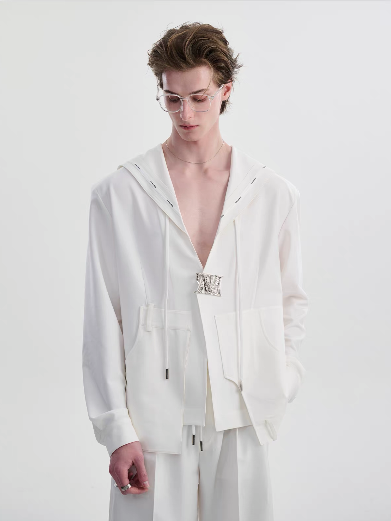 TIWILLTANG Minimal Sailor Collar Shirt