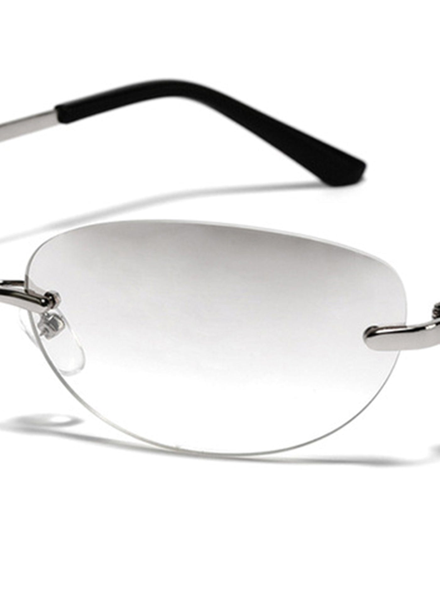 DAMAGE ASIA OPTICALS Rimless Gradient Sunglasses, premium urban and streetwear designers apparel on PROJECTISR.com, DAMAGE ASIA