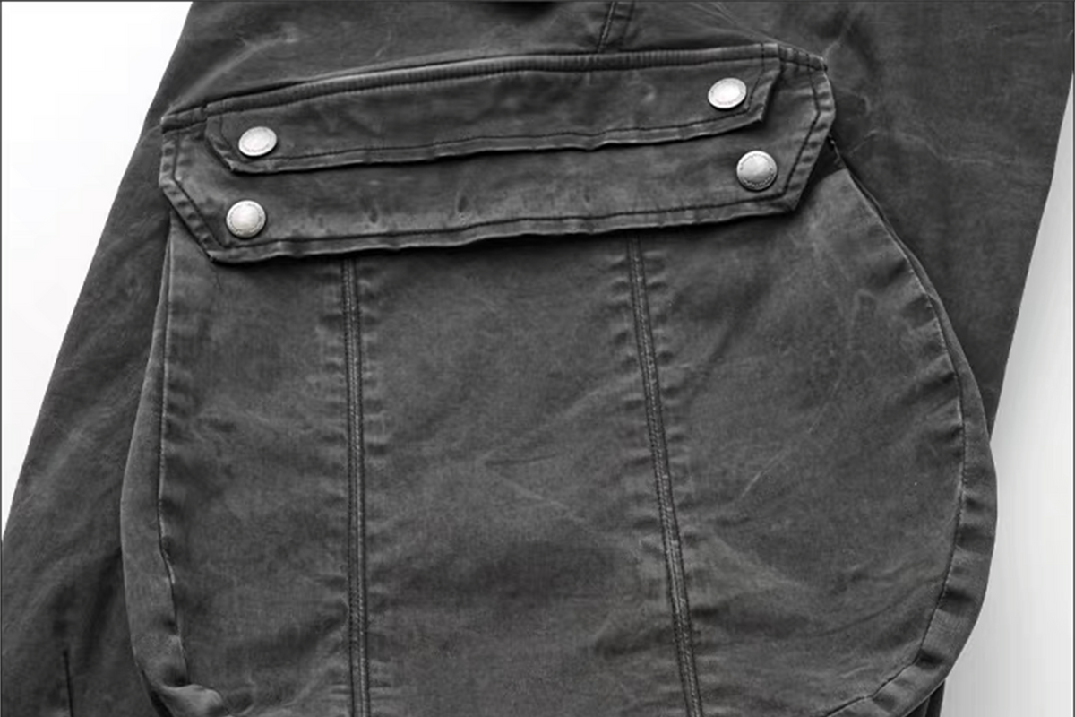 AVINMADE Ripple Wide-Leg Cargo Pants