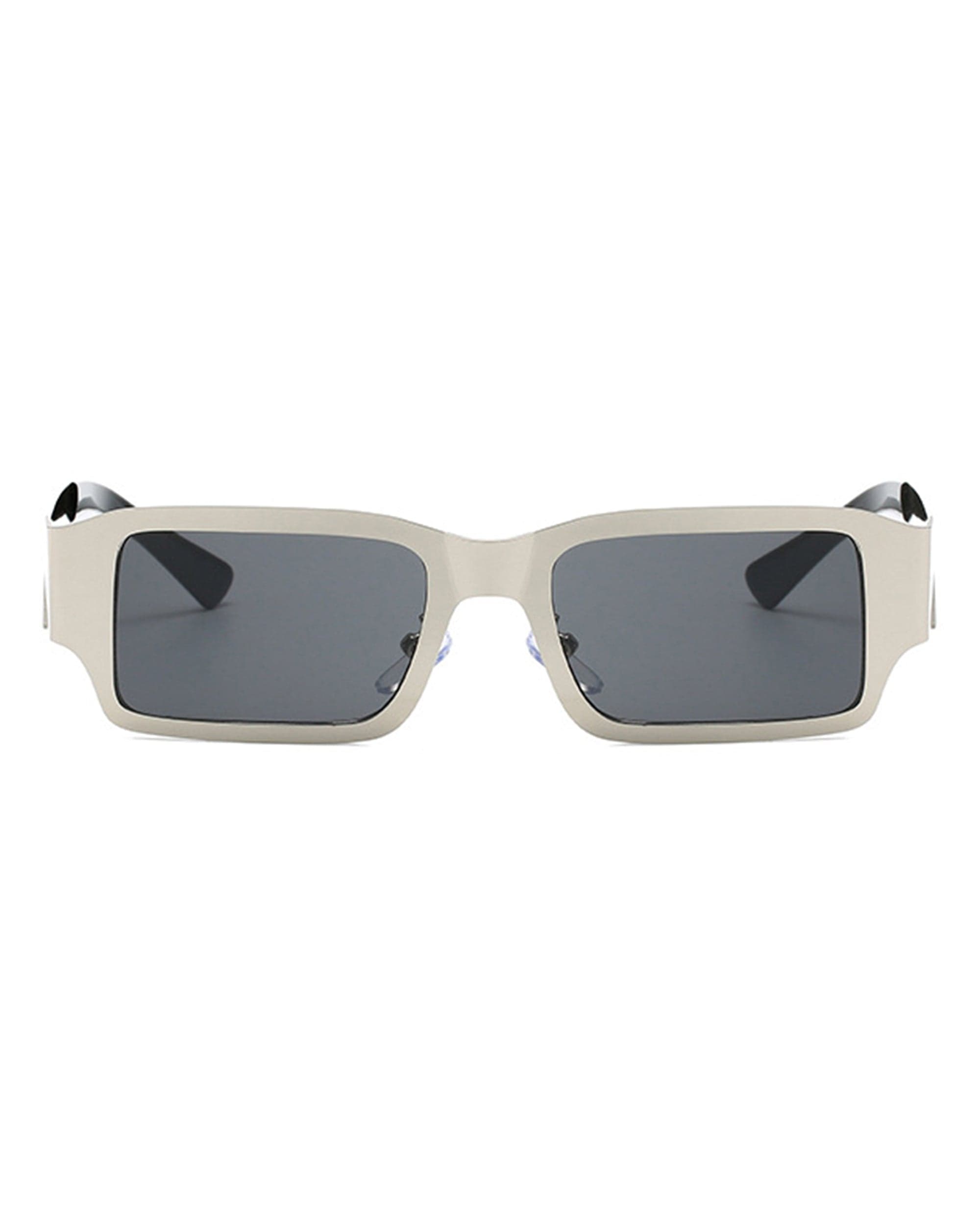 DAMAGE ASIA OPTICALS Metallic Square Frame Sunglasses, premium urban and streetwear designers apparel on PROJECTISR.com, DAMAGE ASIA