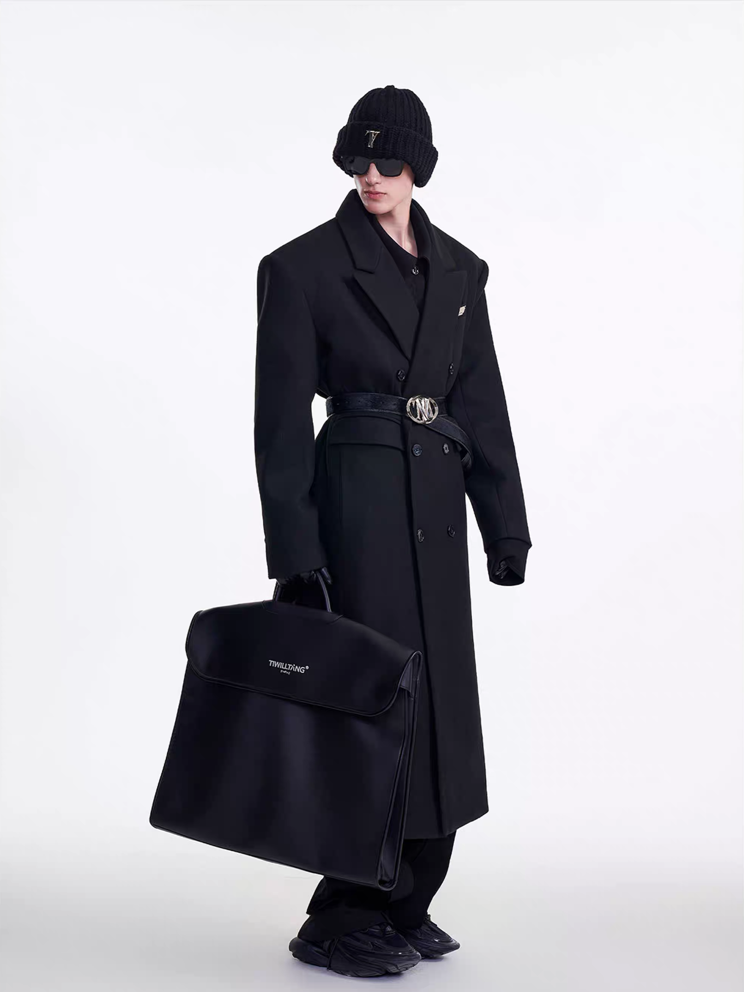 TIWILLTANG Modern Maxi Wool Coat