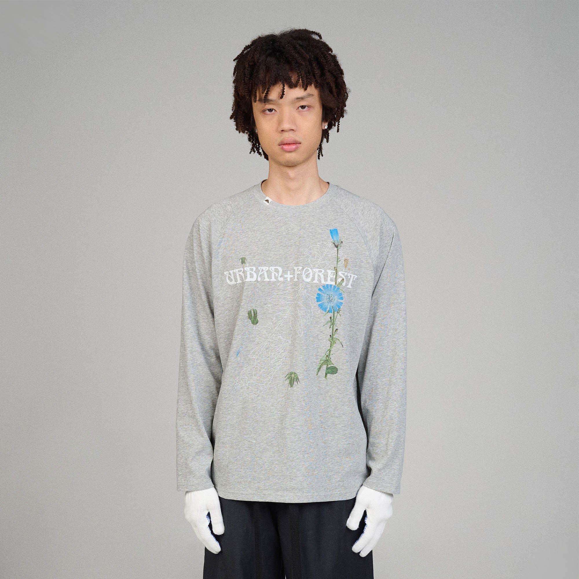 URBAN+FOREST Plant Atlas Raglan Long-Sleeve Tee, premium urban and streetwear designers apparel on PROJECTISR.com, URBAN+FOREST