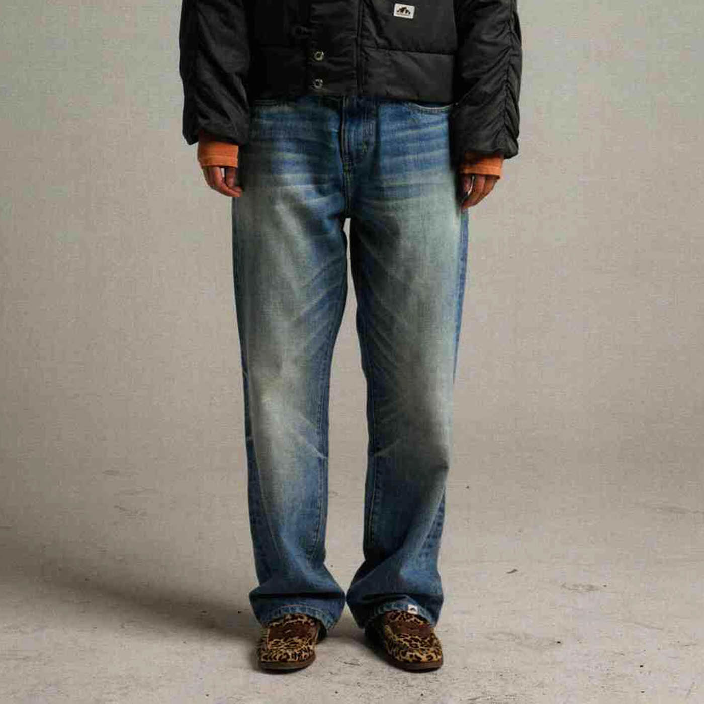 URBAN+FOREST 50s Washed Baggy Jeans, premium urban and streetwear designers apparel on PROJECTISR.com, URBAN+FOREST