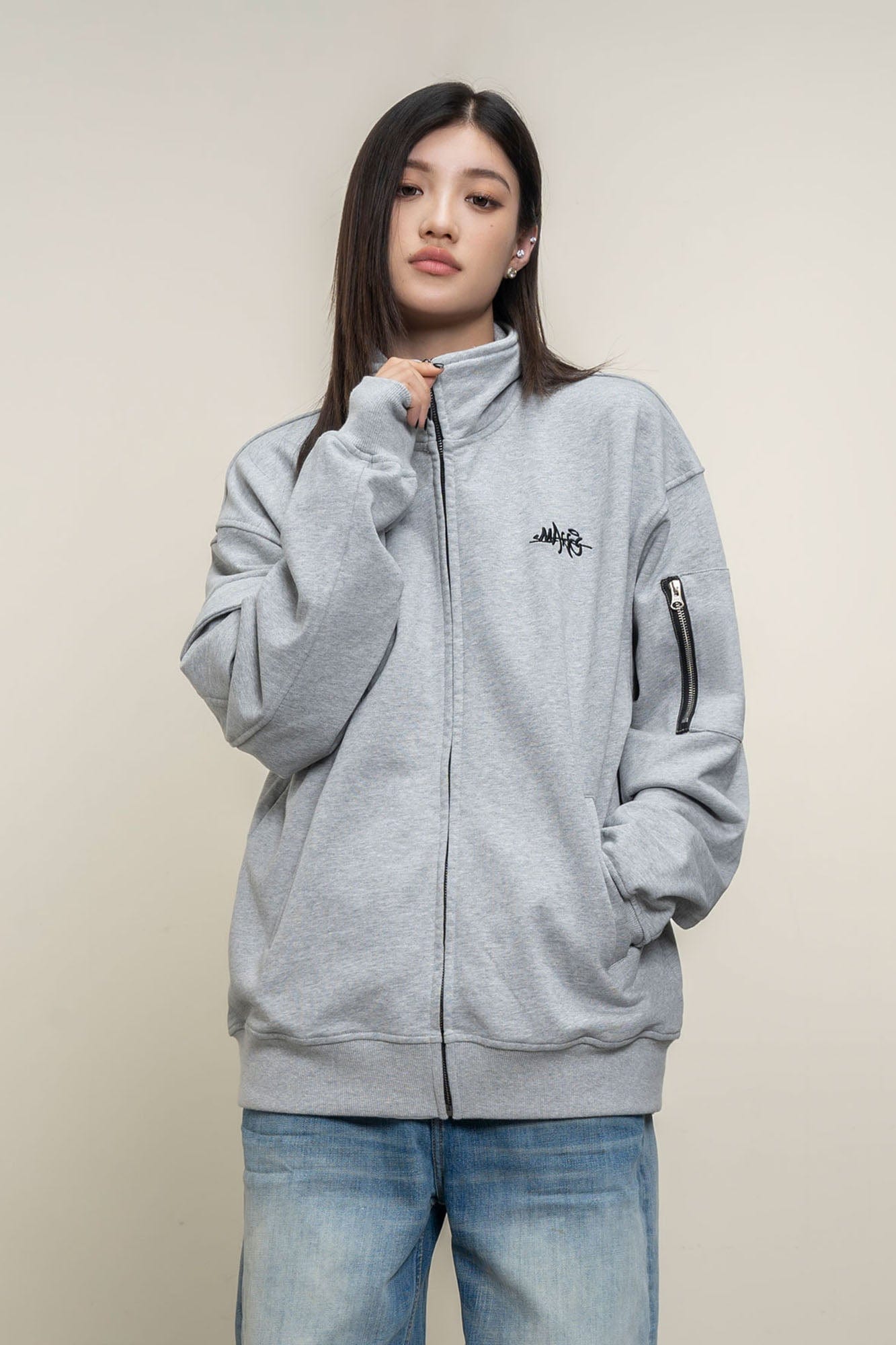 MAKEMORE Utility Zip Pocket Track Jacket, premium urban and streetwear designers apparel on PROJECTISR.com, MAKEMORE