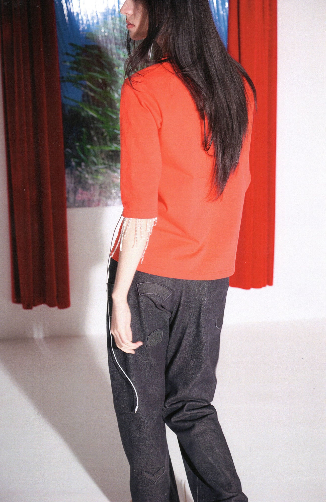 URBAN+FOREST Minimal Patch Straight-Leg Denim, premium urban and streetwear designers apparel on PROJECTISR.com, URBAN+FOREST