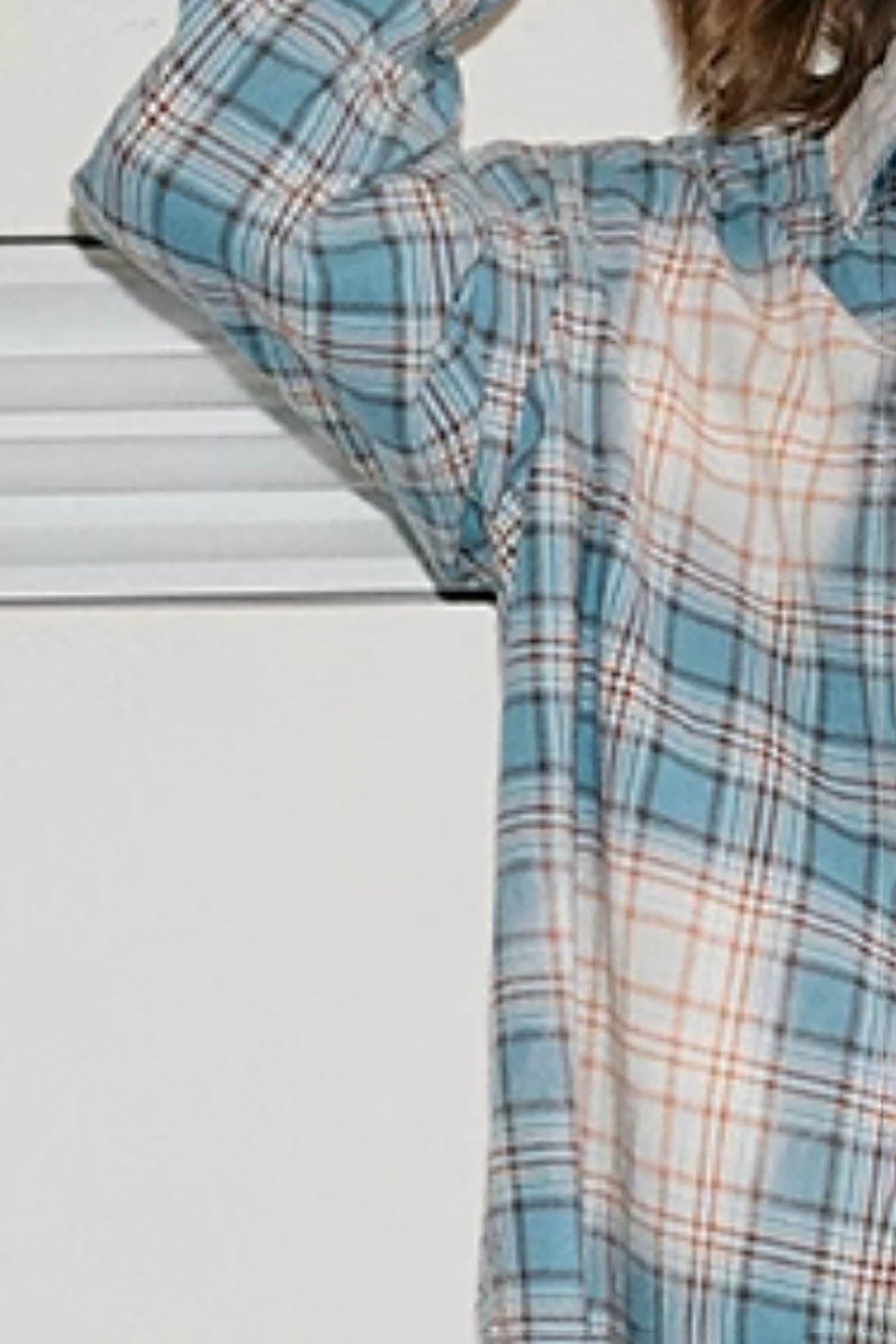 KREATE Faded Plaid Shirt, premium urban and streetwear designers apparel on PROJECTISR.com, KREATE