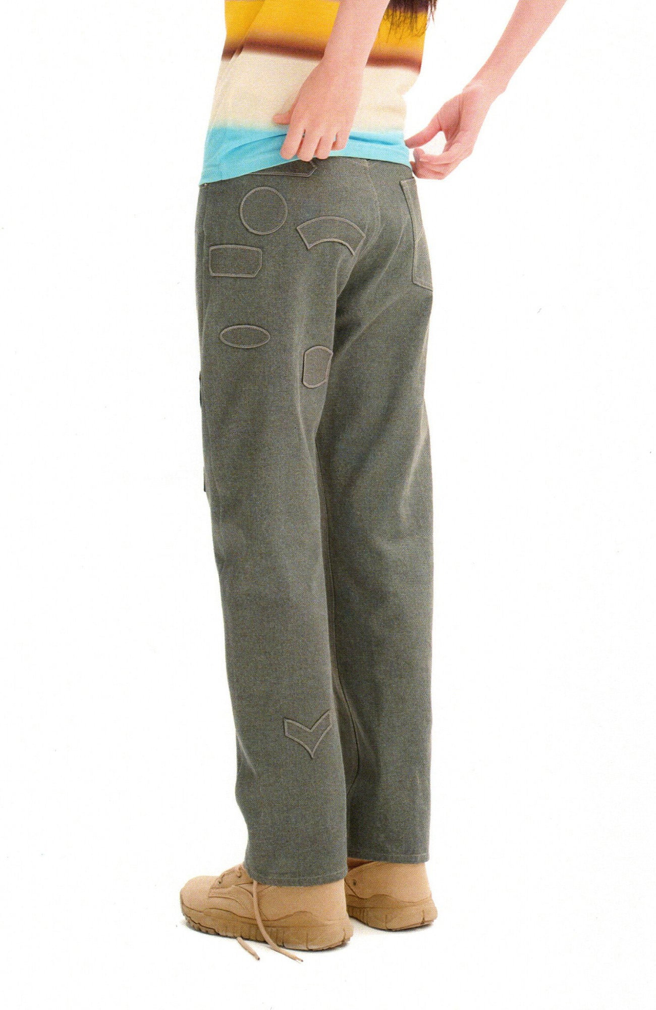 URBAN+FOREST Minimal Patch Straight-Leg Denim, premium urban and streetwear designers apparel on PROJECTISR.com, URBAN+FOREST