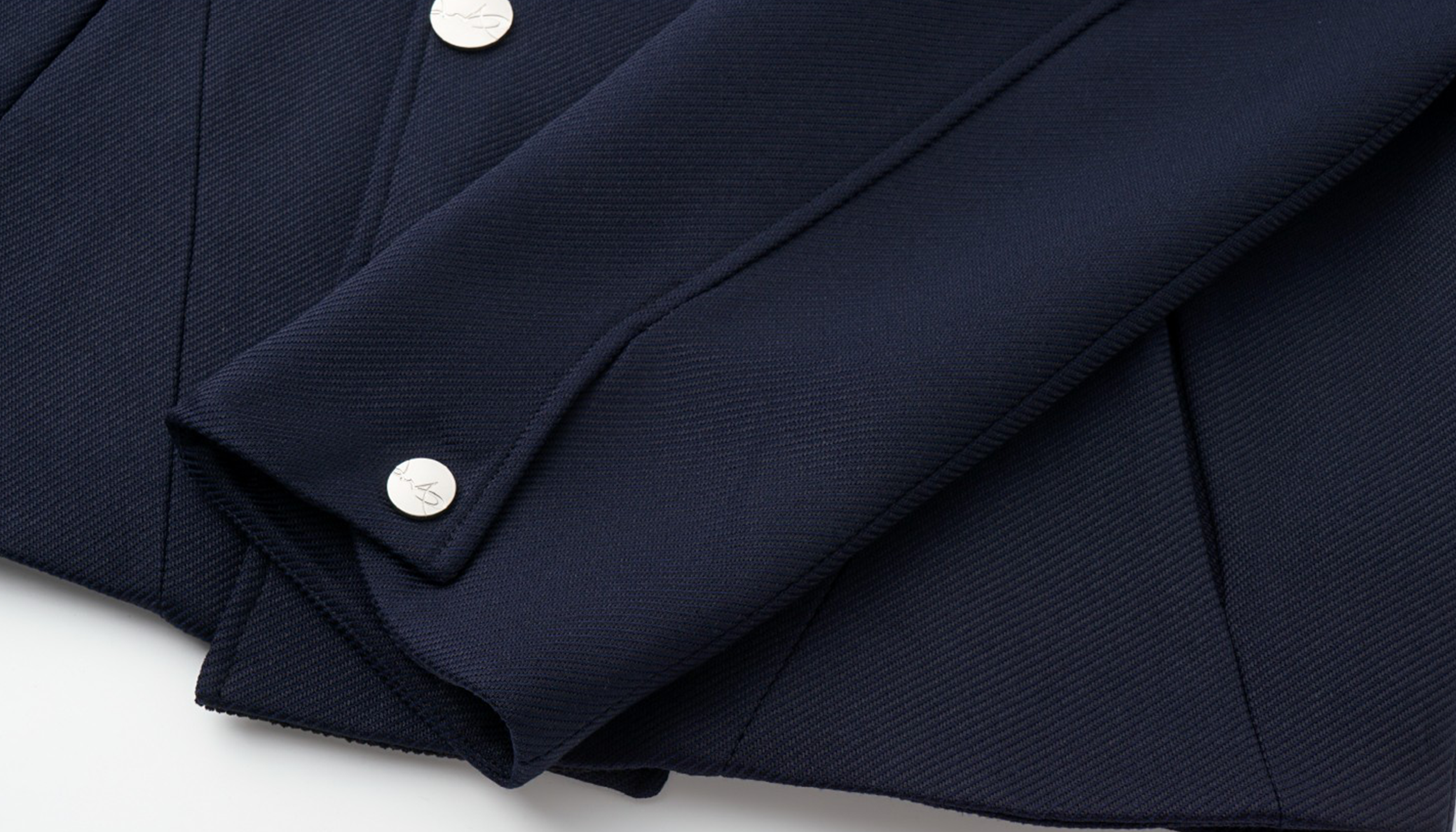 ALVNG AR ANTS Structured Wool-Blend Paneled Collar Jacket