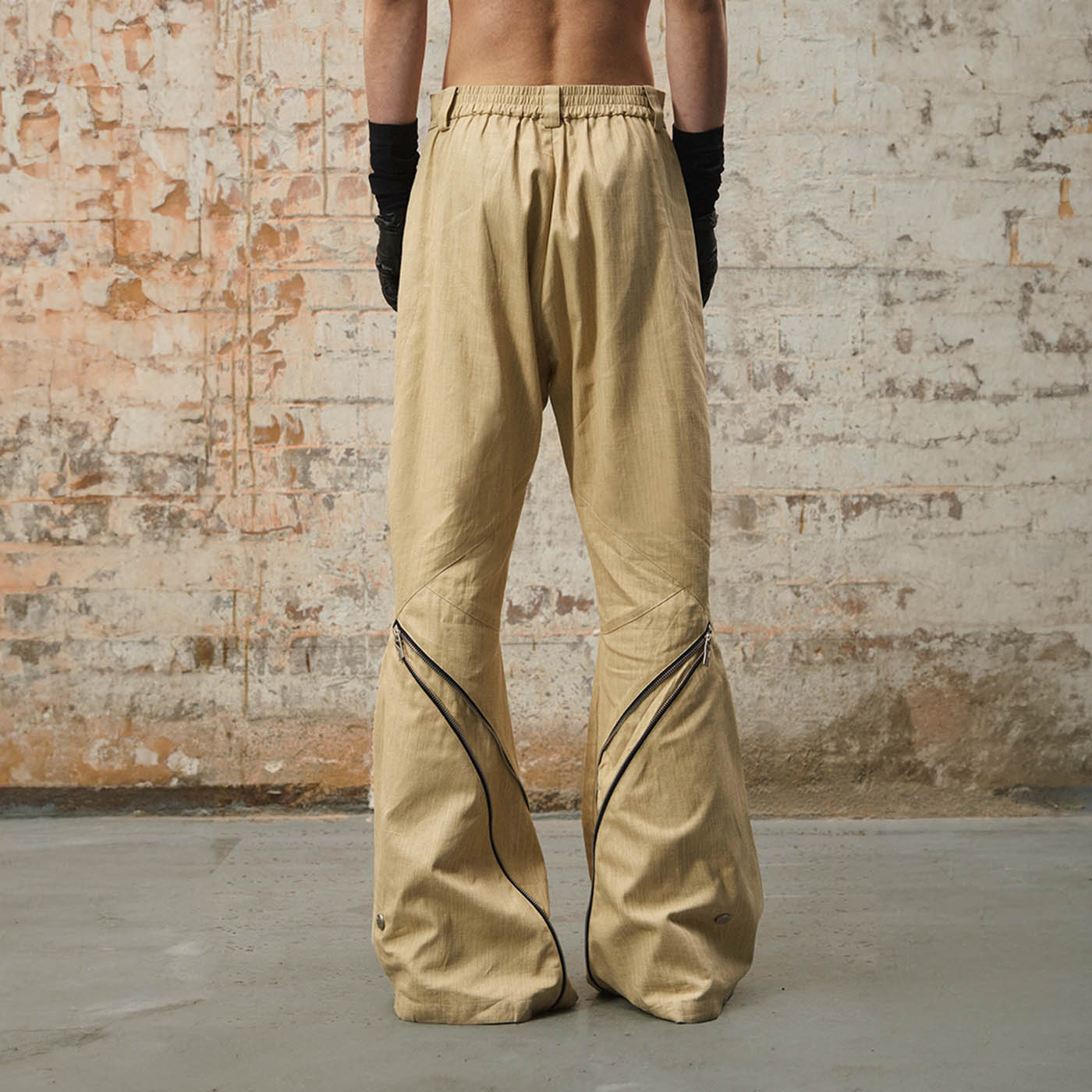RELABEL Split Multi-Zipper Washed Pants, premium urban and streetwear designers apparel on PROJECTISR.com, RELABEL