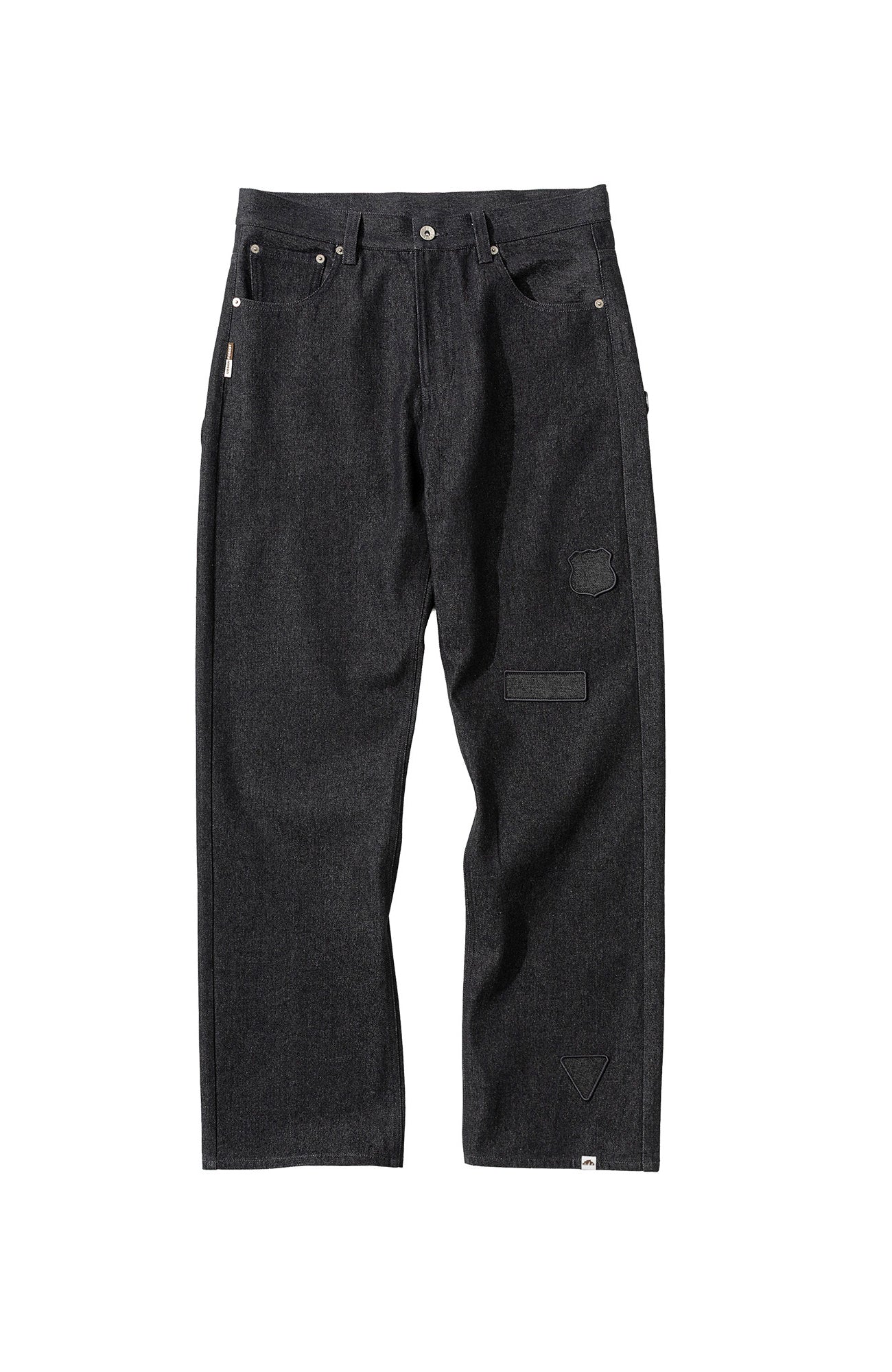 URBAN+FOREST Minimal Patch Straight-Leg Denim, premium urban and streetwear designers apparel on PROJECTISR.com, URBAN+FOREST