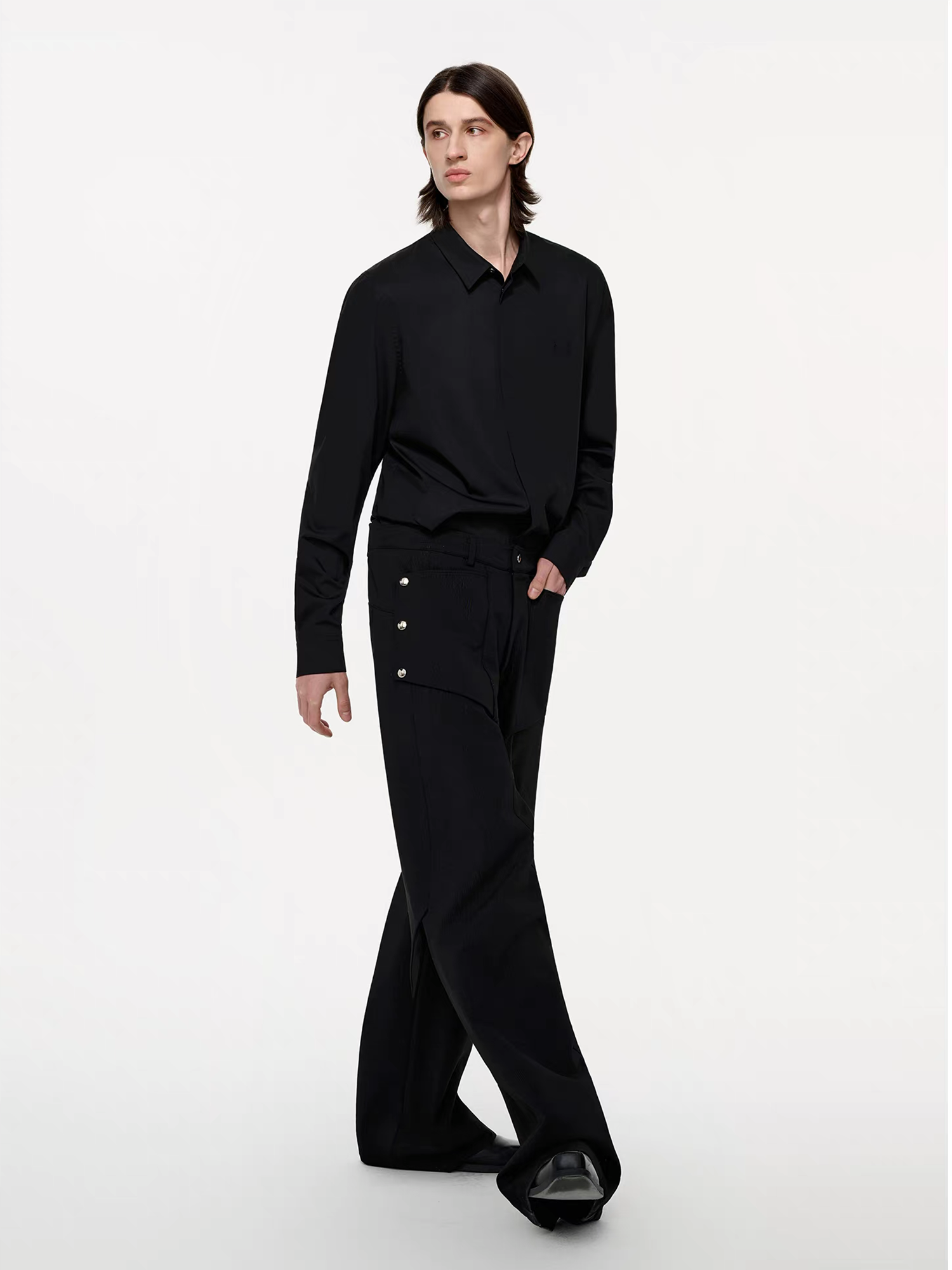 TIWILLTANG Detachable Pocket Flap Trousers