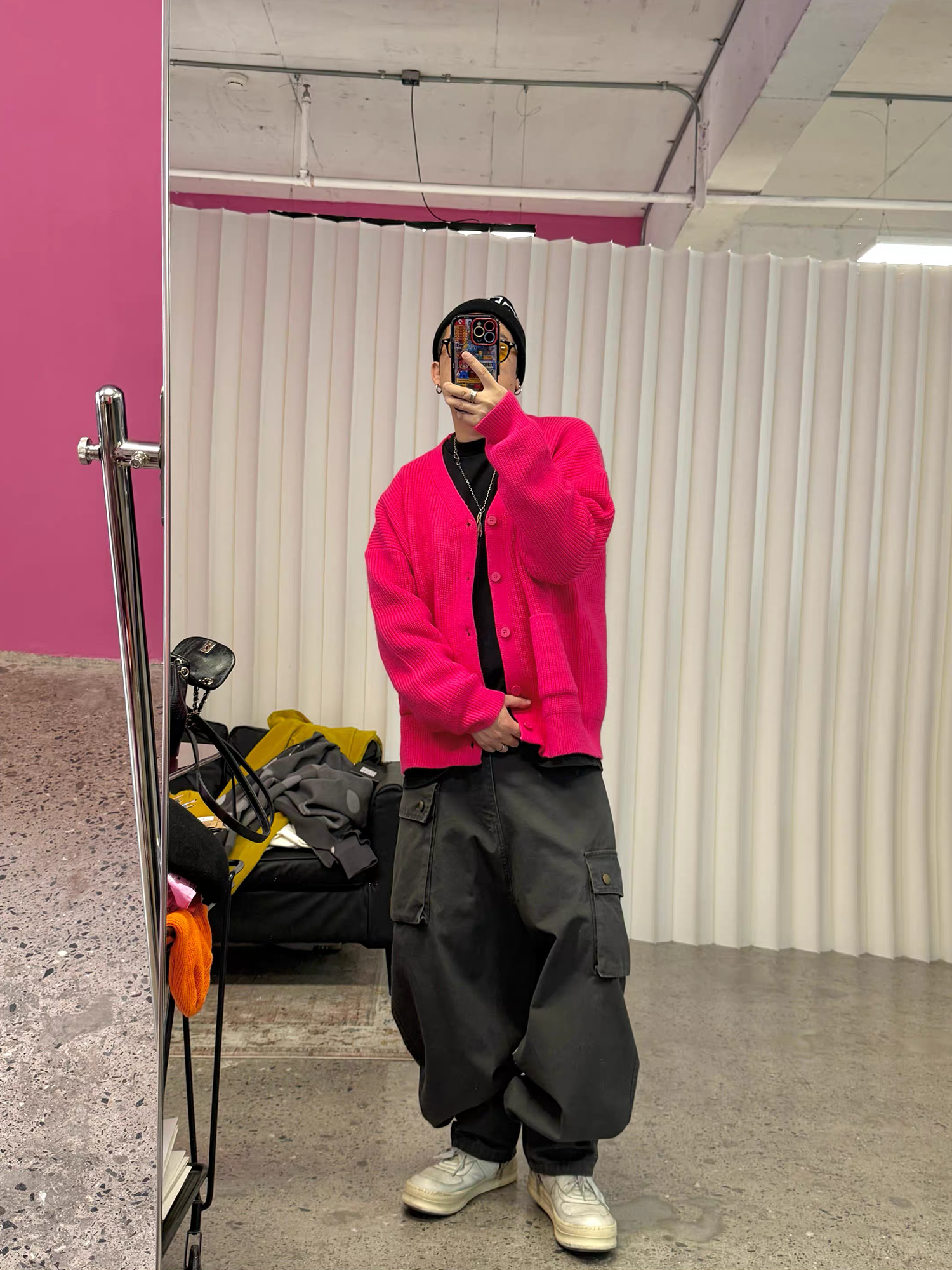 ME DA IGUAL Washed Multi-Pockets Tappered Cargo