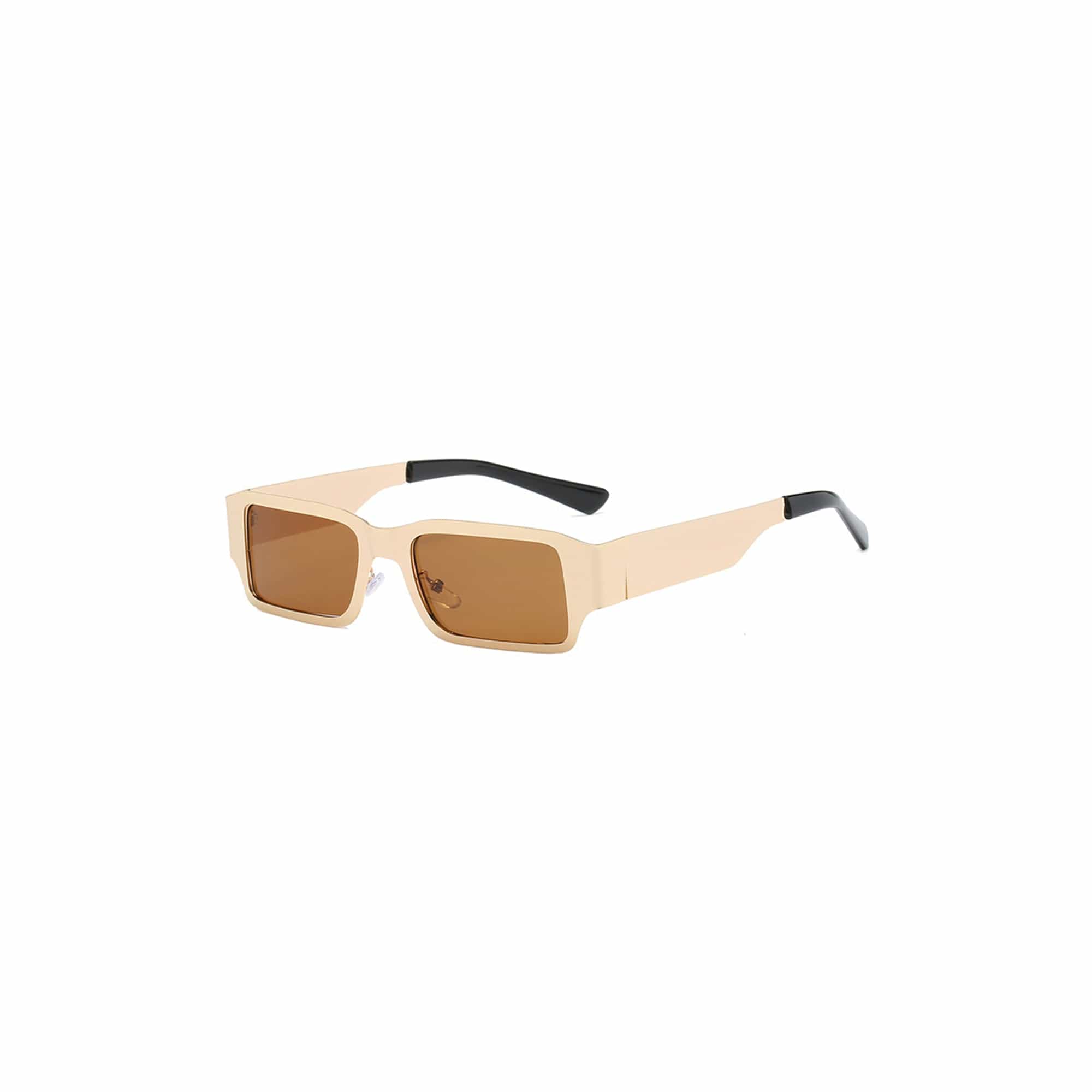 DAMAGE ASIA OPTICALS Metallic Square Frame Sunglasses, premium urban and streetwear designers apparel on PROJECTISR.com, DAMAGE ASIA