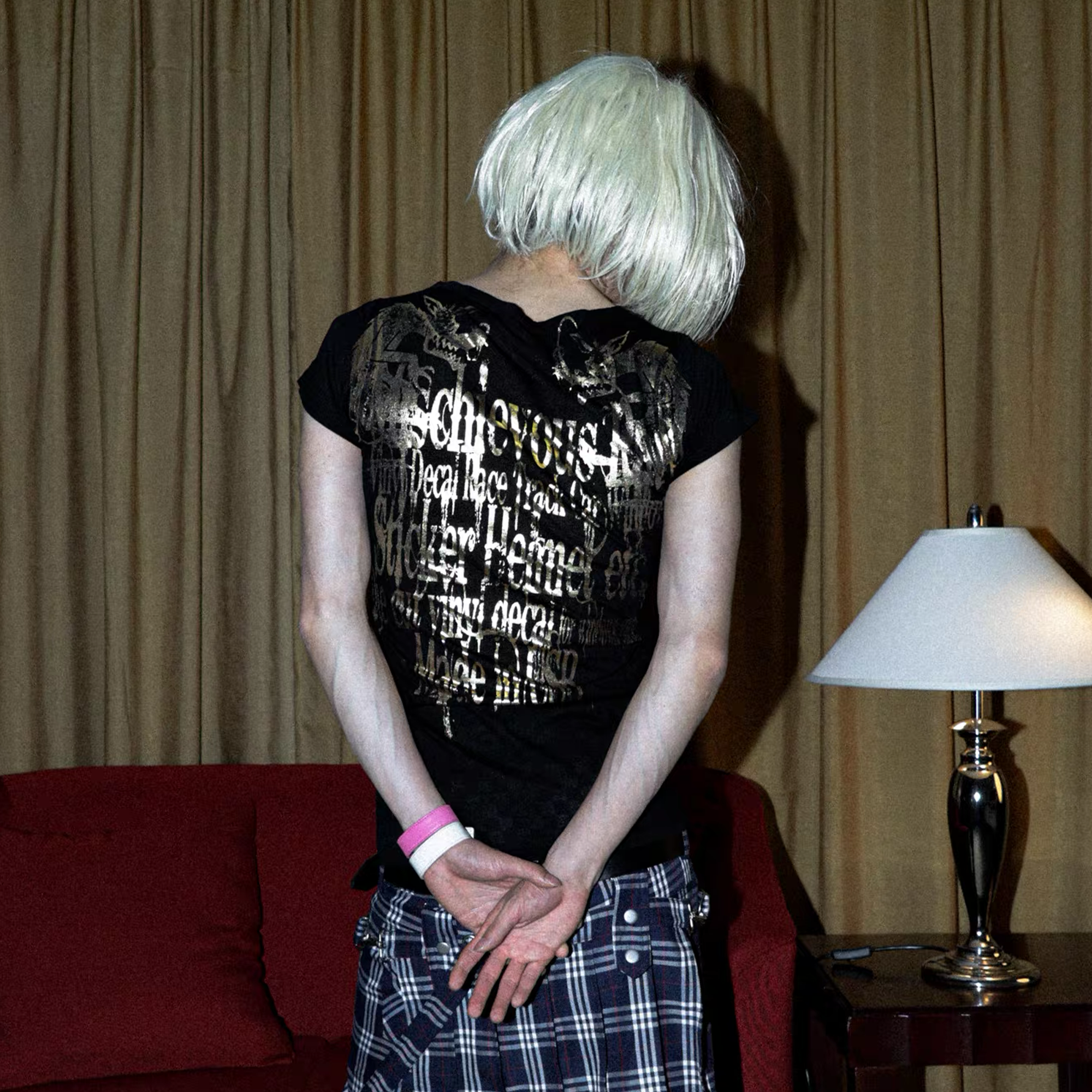 PCCVISION Foil Text Graphic Slim T-Shirt, premium urban and streetwear designers apparel on PROJECTISR.com, PCCVISION