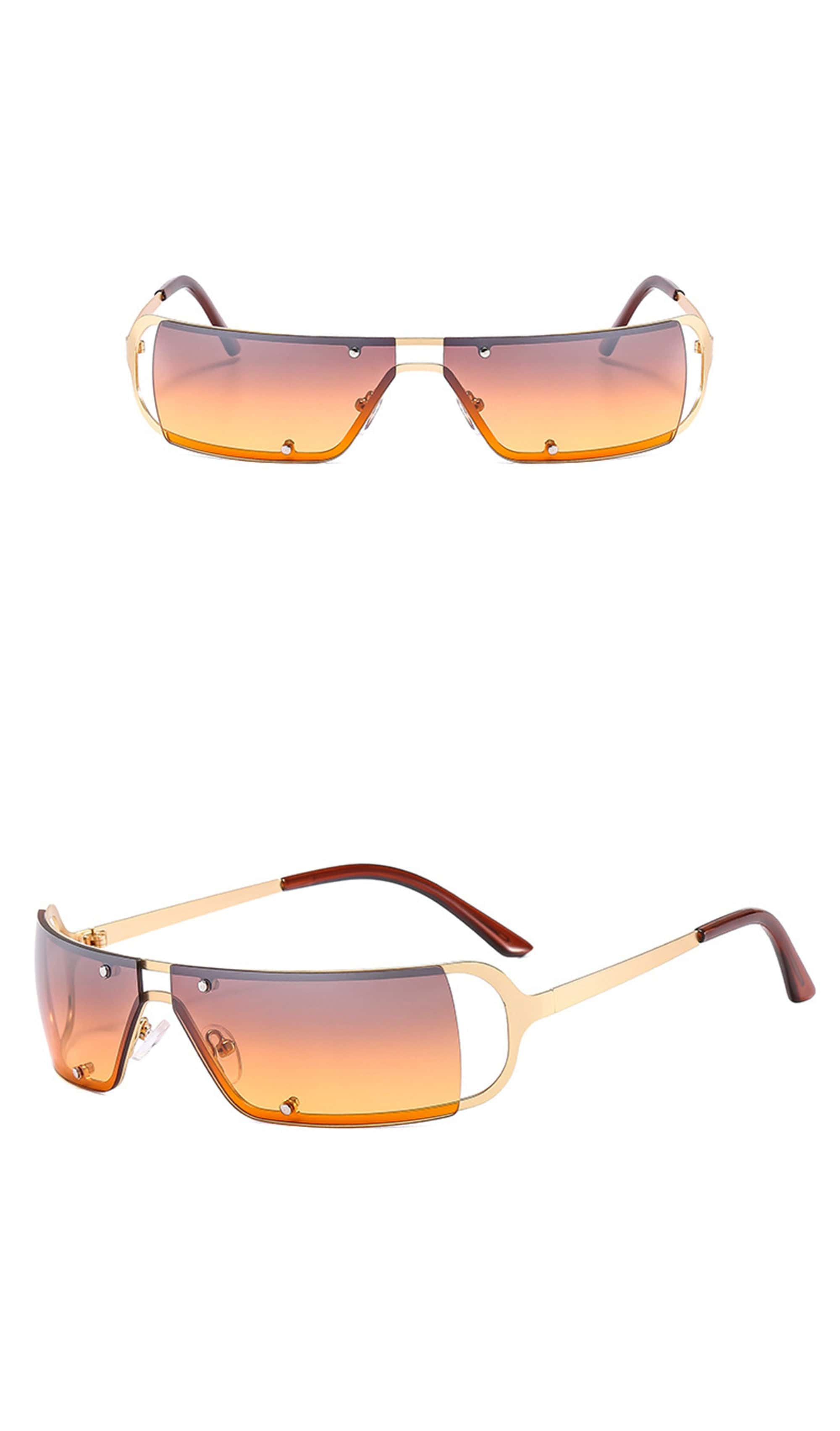 DAMAGE ASIA OPTICALS Modern Rivet Square Frame Sunglasses, premium urban and streetwear designers apparel on PROJECTISR.com, DAMAGE ASIA