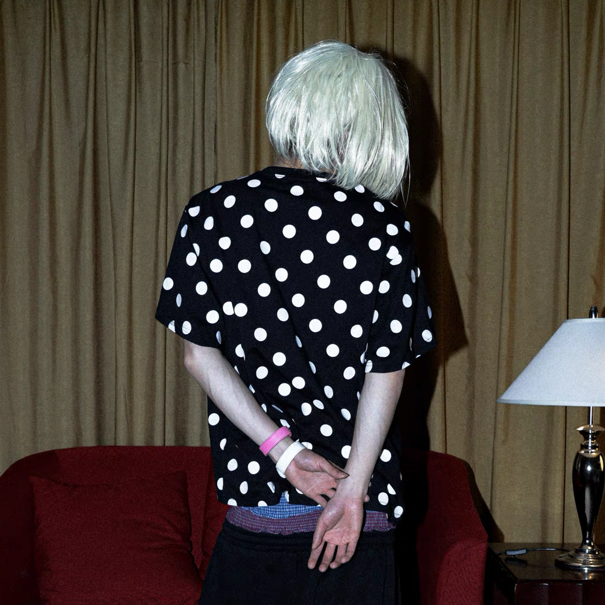 PCCVISION Polka Dot Text Graphic T-Shirt, premium urban and streetwear designers apparel on PROJECTISR.com, PCCVISION
