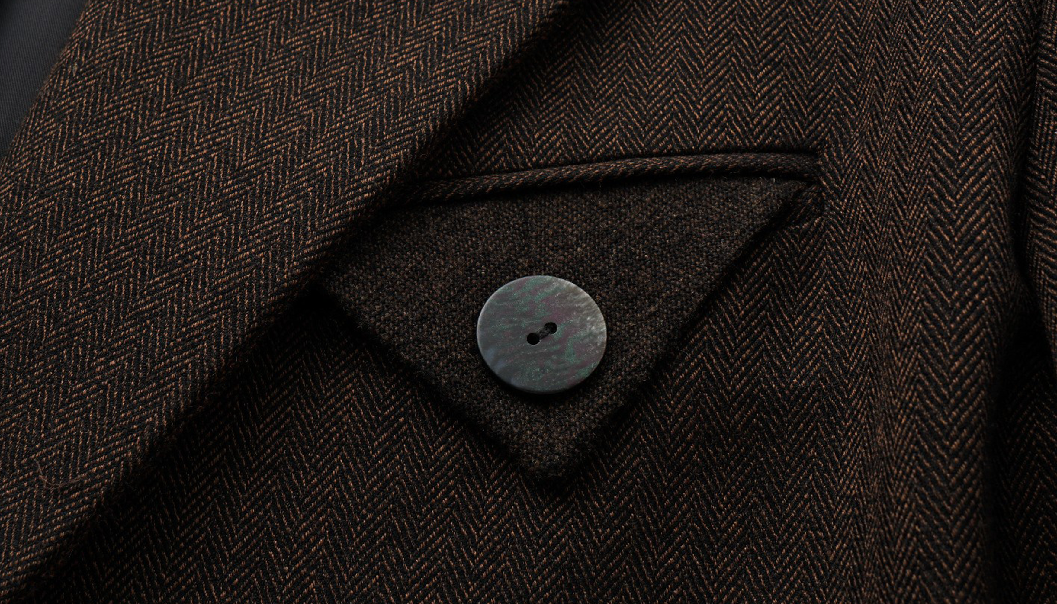 ALVNG AR ANTS Asym Herringbone Wool-Blend Blazer