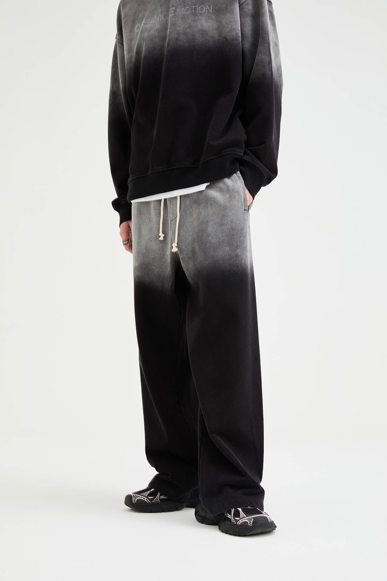 ORGANIC EMOTION Gradient Straight-Leg Drawstring Sweatpants, premium urban and streetwear designers apparel on PROJECTISR.com, ORGANIC EMOTION