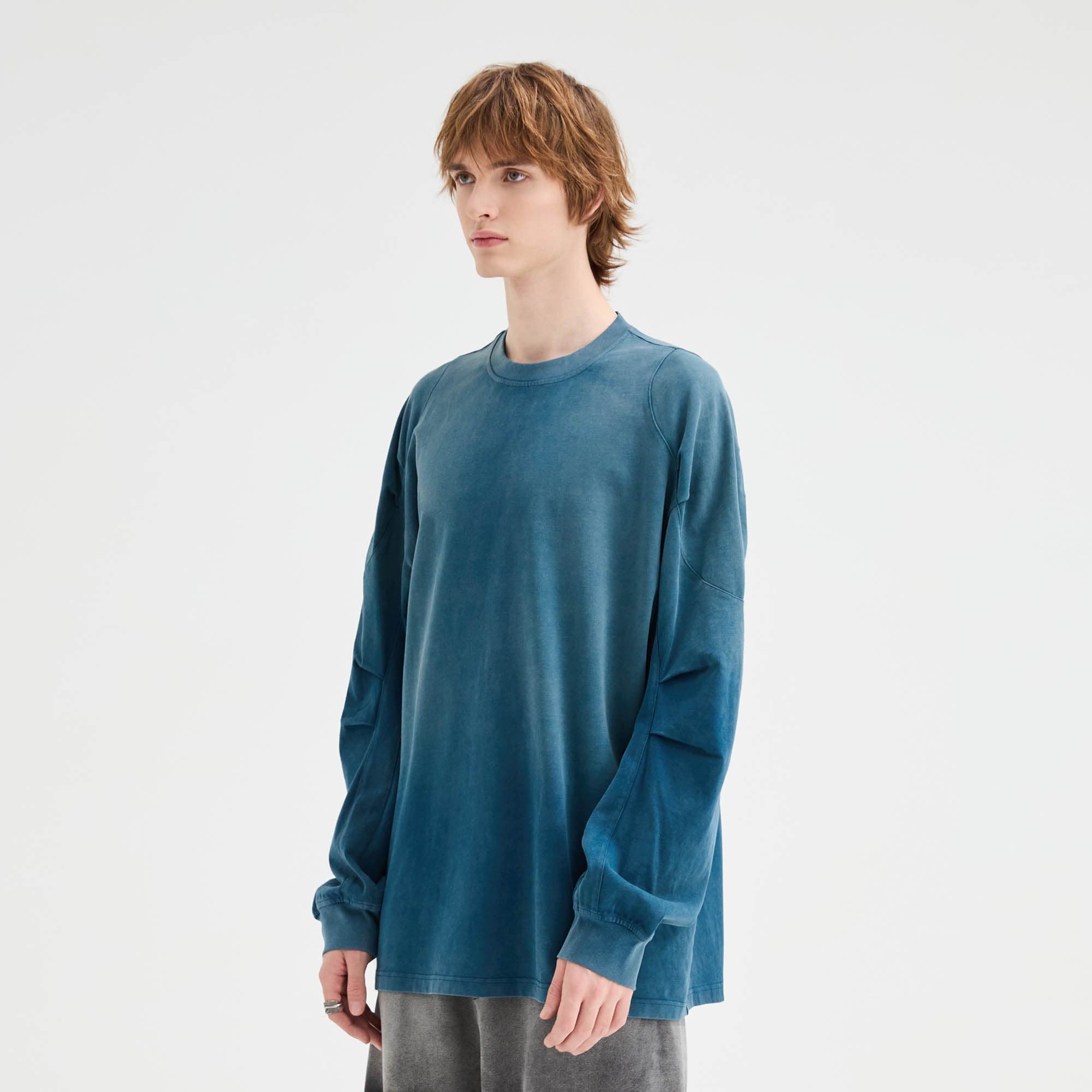 ORGANIC EMOTION Iceberg Gradient Long-Sleeve Tee, premium urban and streetwear designers apparel on PROJECTISR.com, ORGANIC EMOTION
