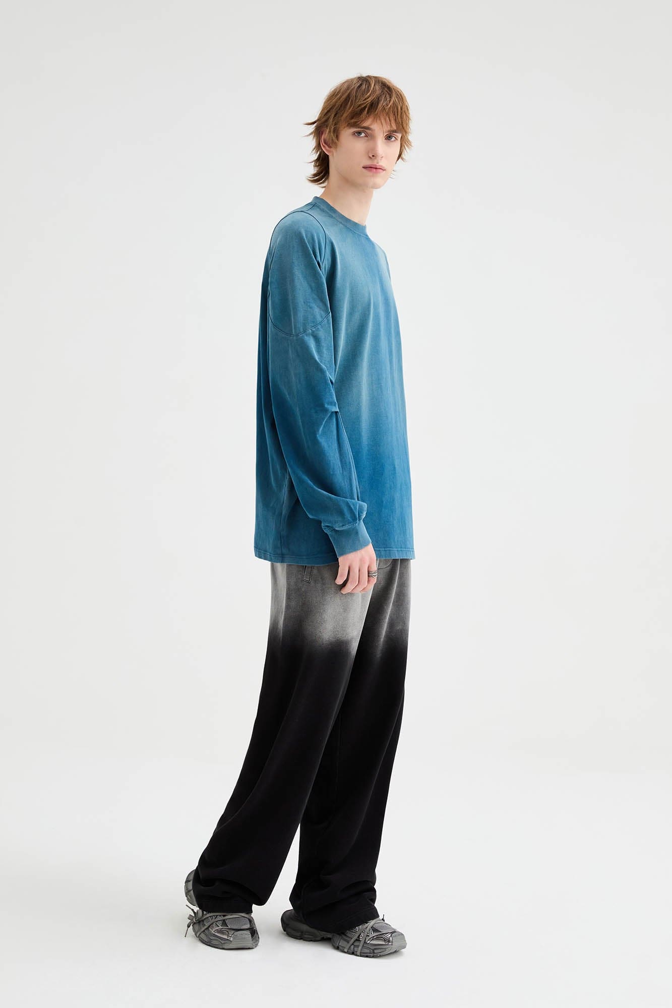 ORGANIC EMOTION Gradient Straight-Leg Drawstring Sweatpants, premium urban and streetwear designers apparel on PROJECTISR.com, ORGANIC EMOTION