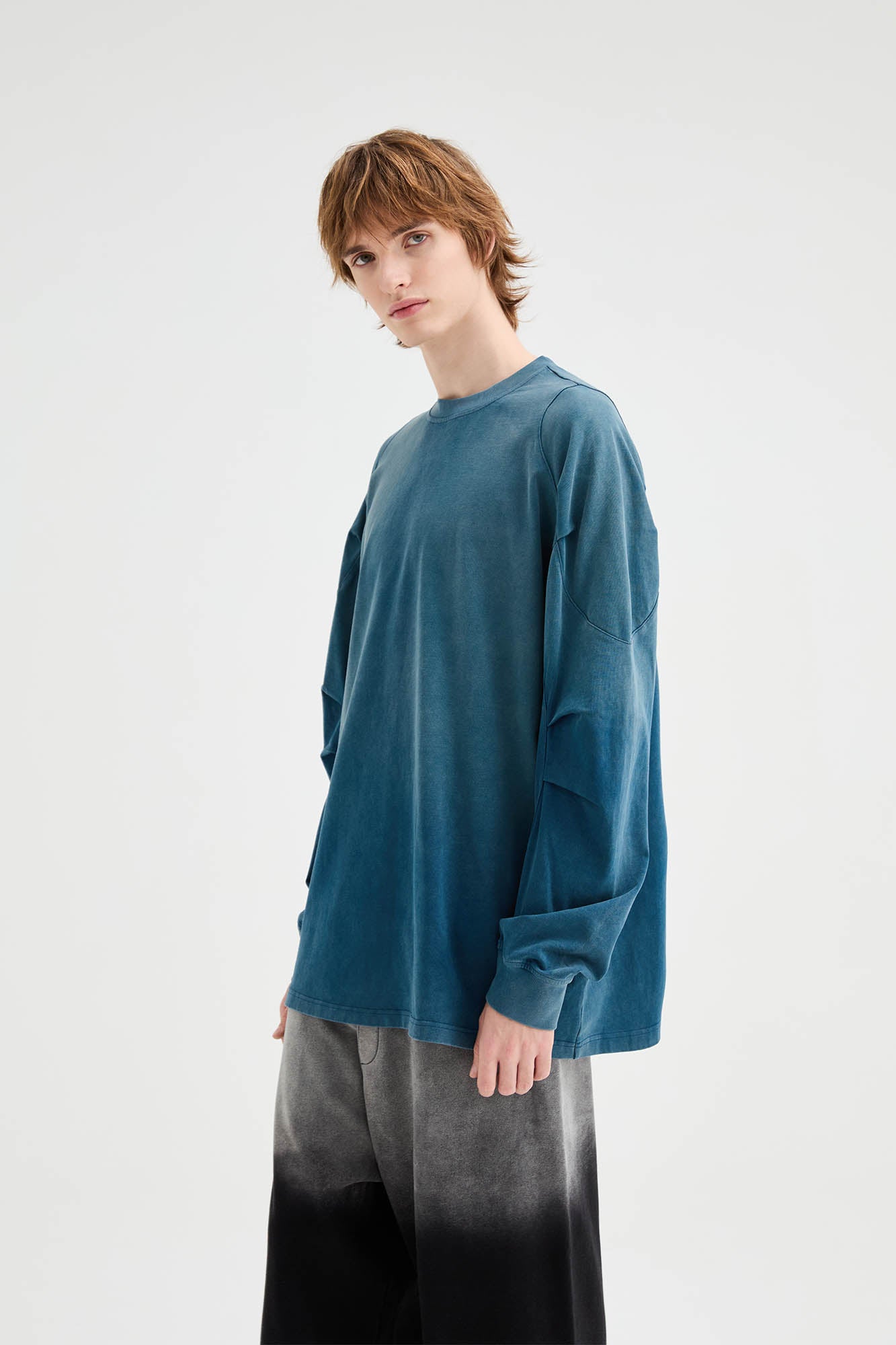 ORGANIC EMOTION Iceberg Gradient Long-Sleeve Tee, premium urban and streetwear designers apparel on PROJECTISR.com, ORGANIC EMOTION