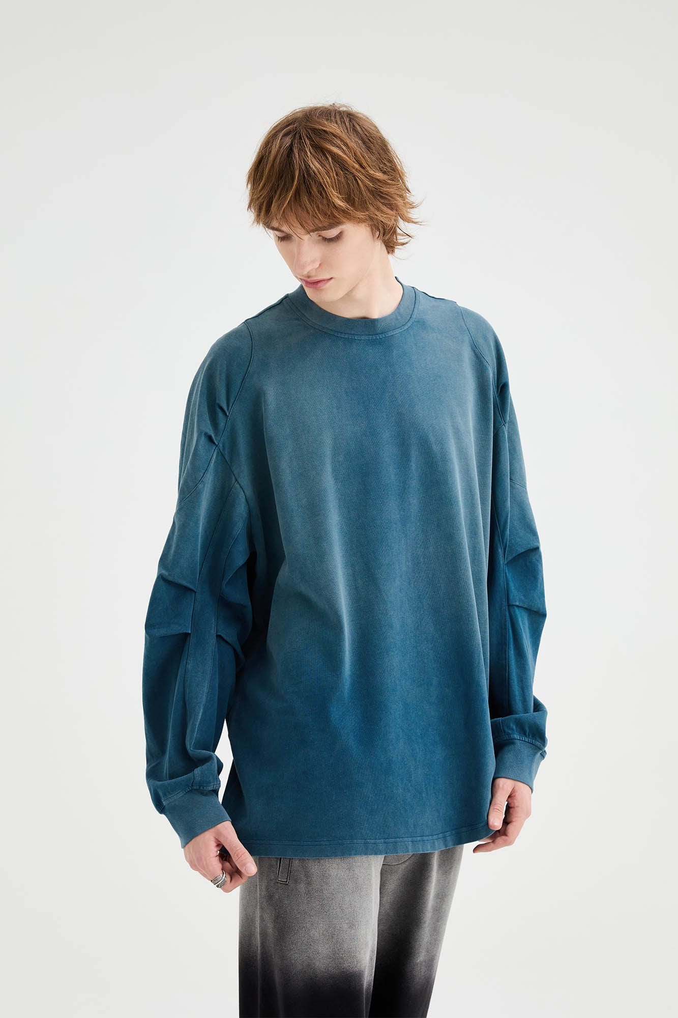 ORGANIC EMOTION Iceberg Gradient Long-Sleeve Tee, premium urban and streetwear designers apparel on PROJECTISR.com, ORGANIC EMOTION