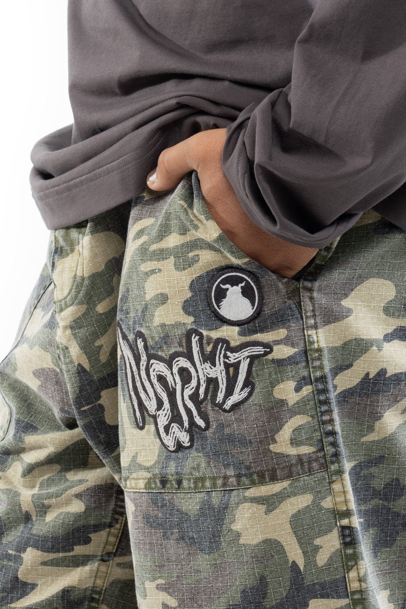 NERHI Detachable Camo Cargo Pants, premium urban and streetwear designers apparel on PROJECTISR.com, NERHI