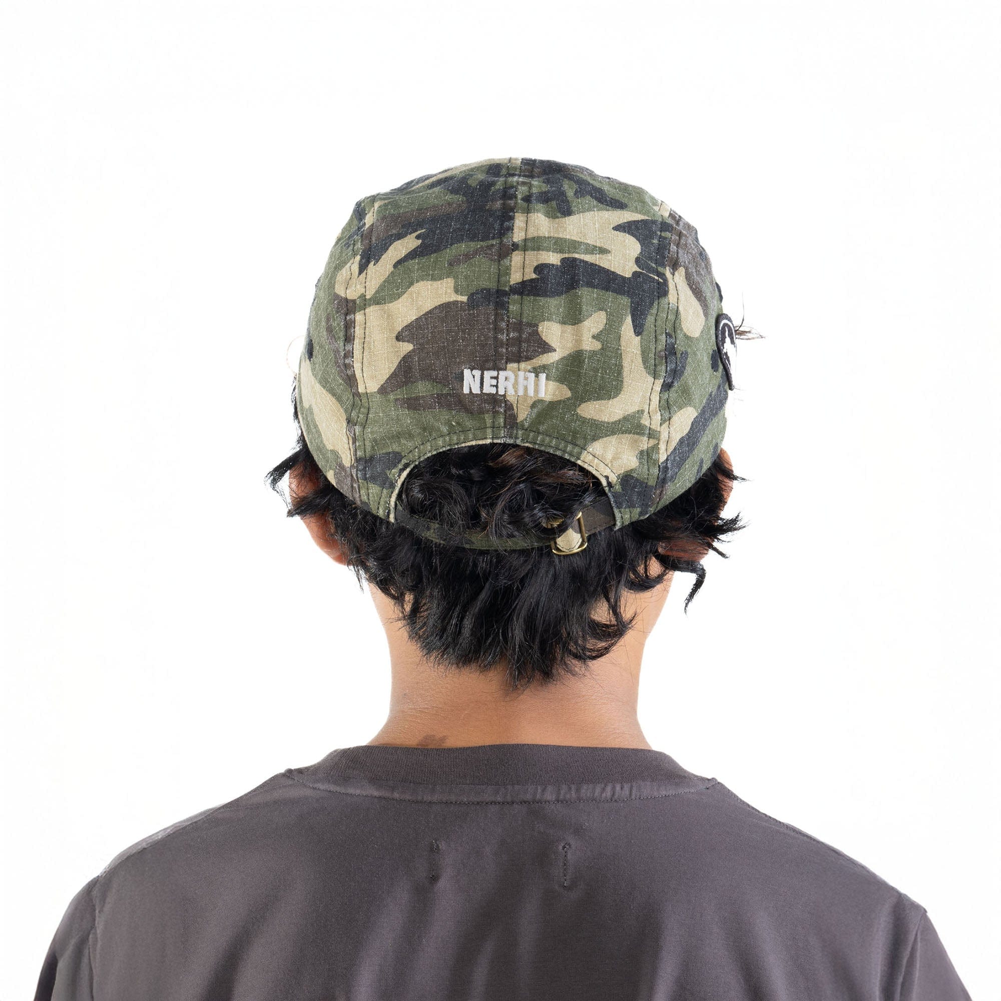 NERHI Graffiti Embroidered Camo 5-Panel Cap