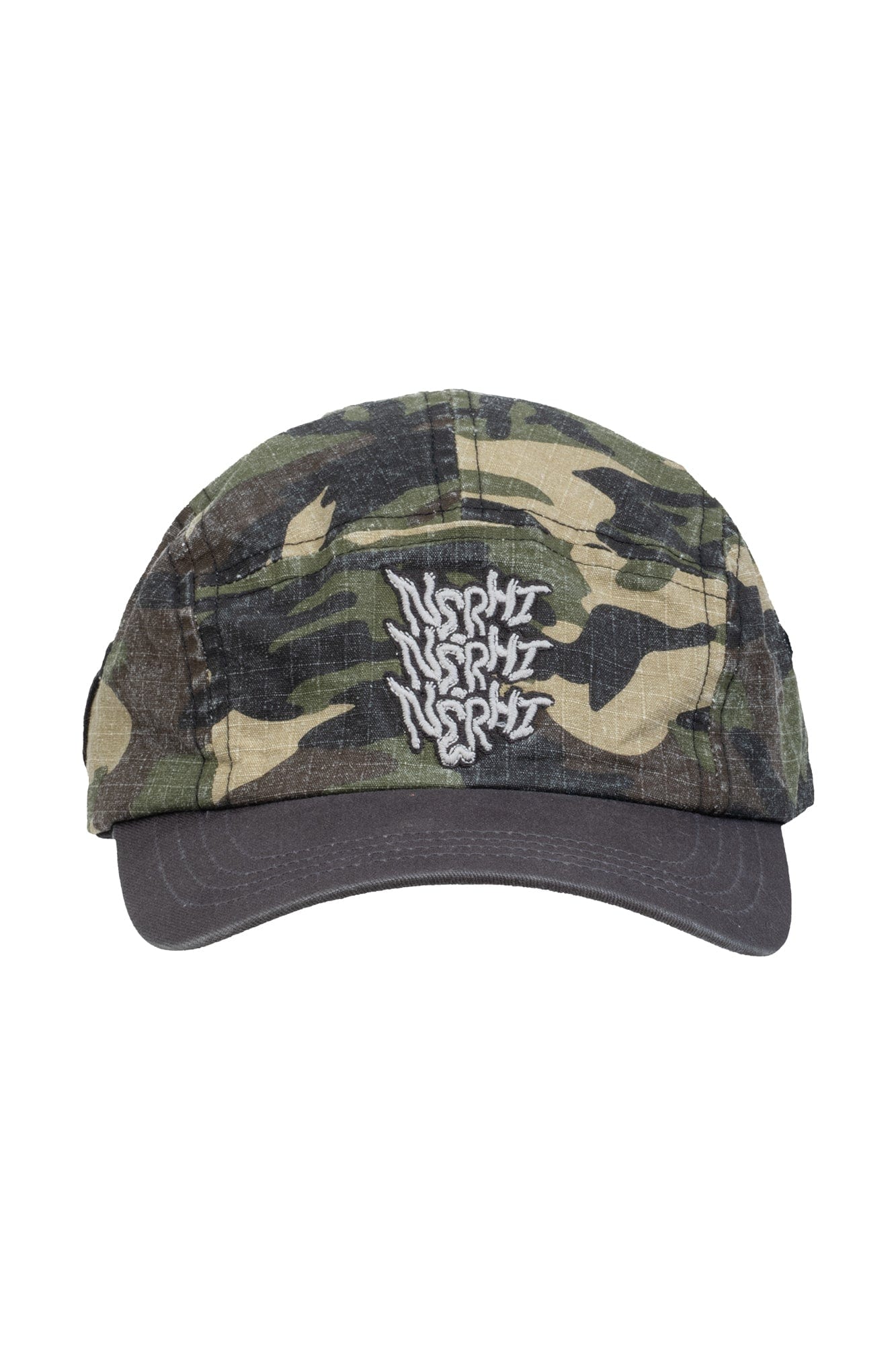 NERHI Graffiti Embroidered Camo 5-Panel Cap
