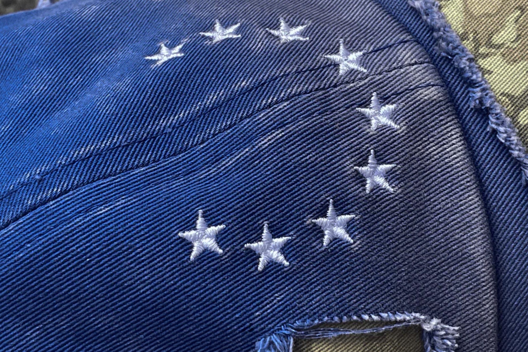 TECNINEGROUP Camo Distressed Panel Star Embroidered Cap, premium urban and streetwear designers apparel on PROJECTISR.com, TECNINEGROUP
